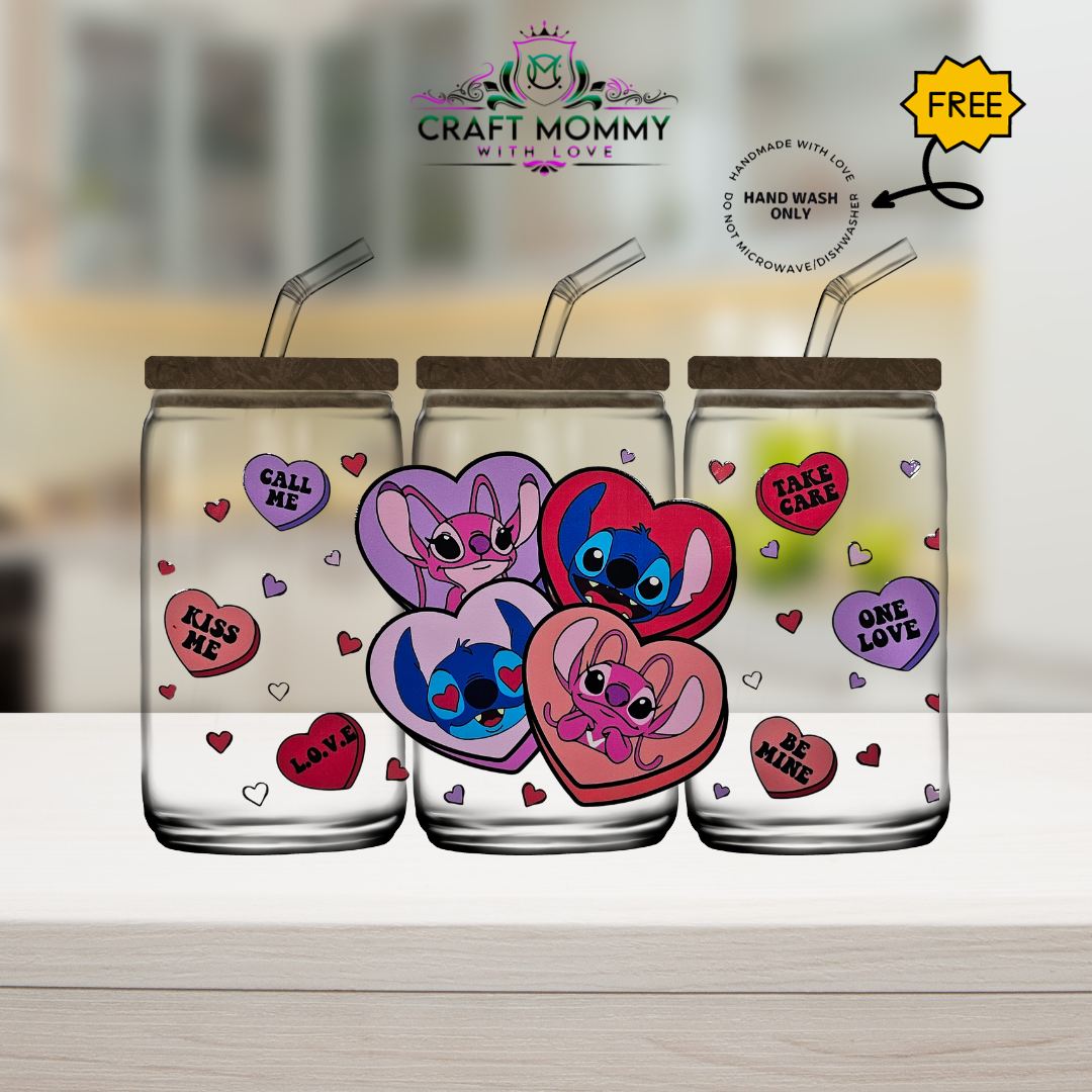 Alien and angel valentines - UV DTF WRAP