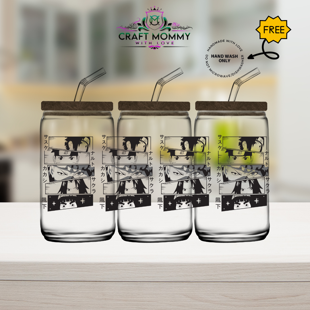 Naruto Black and white - UV DTF WRAP