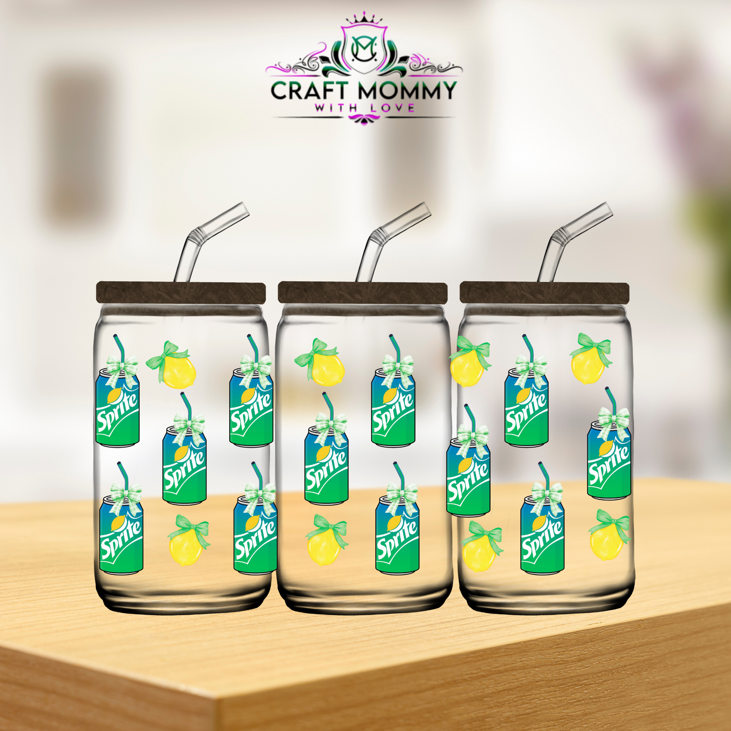 Sprite and lemon- UV DTF wrap