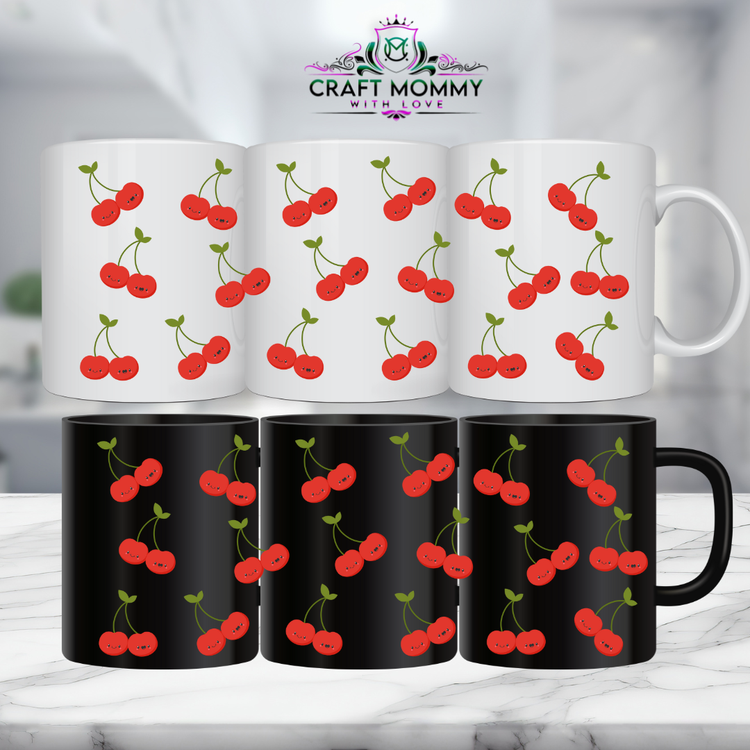 11 oz.Mug UV DTF Wrap- Cherry