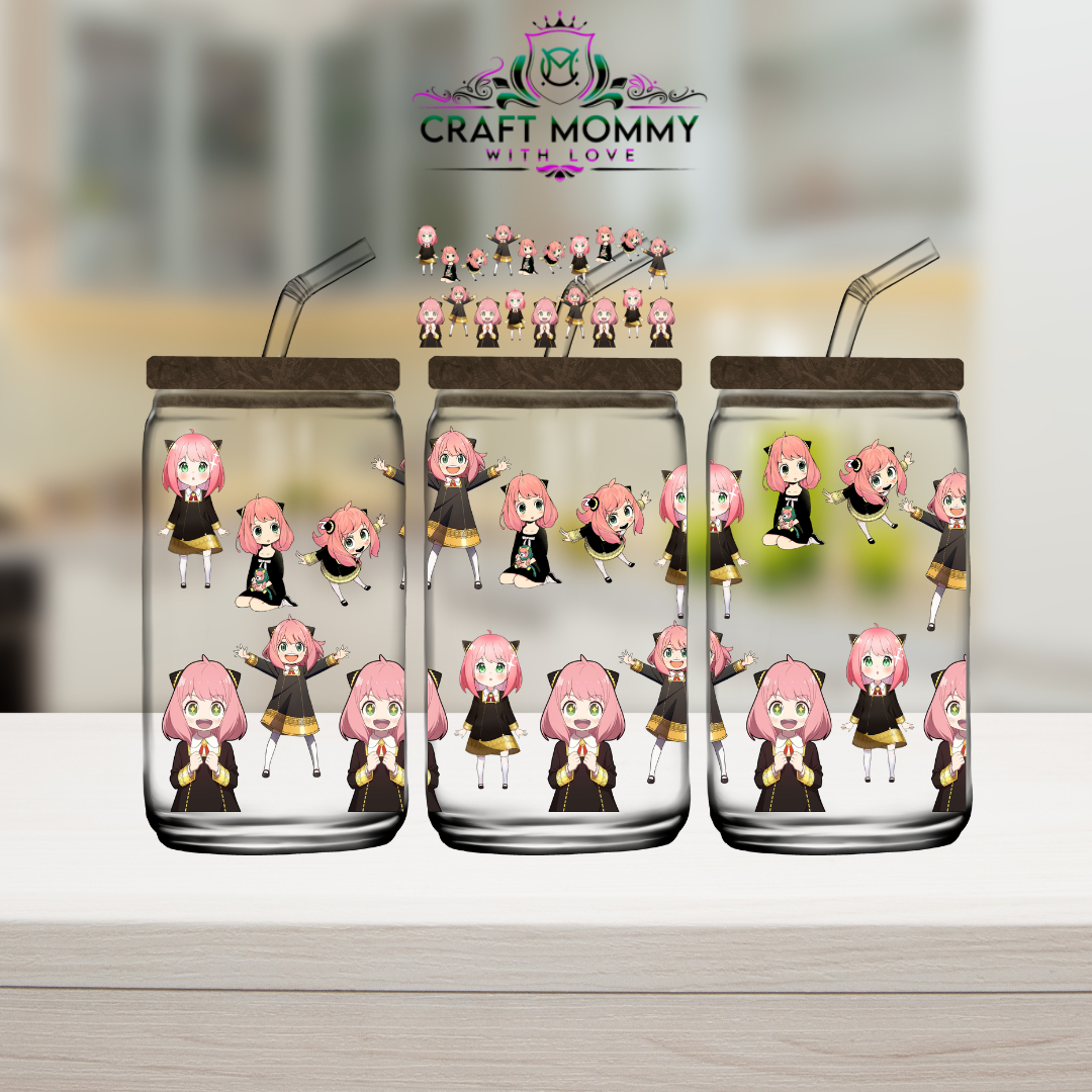 Anya of Spy Family -DTF Wrap 16 oz