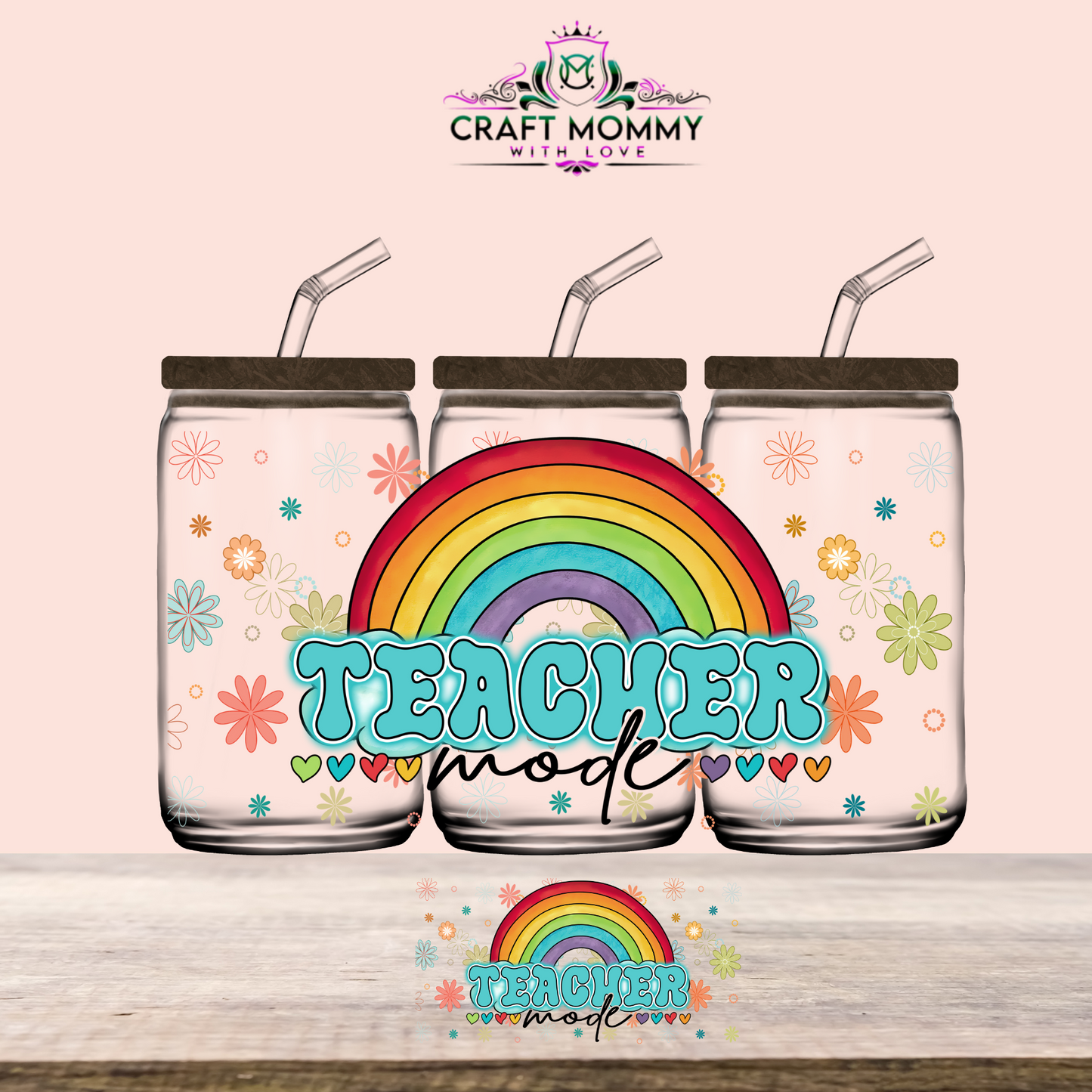 Teacher Mode- UV DTF Wrap 16 oz