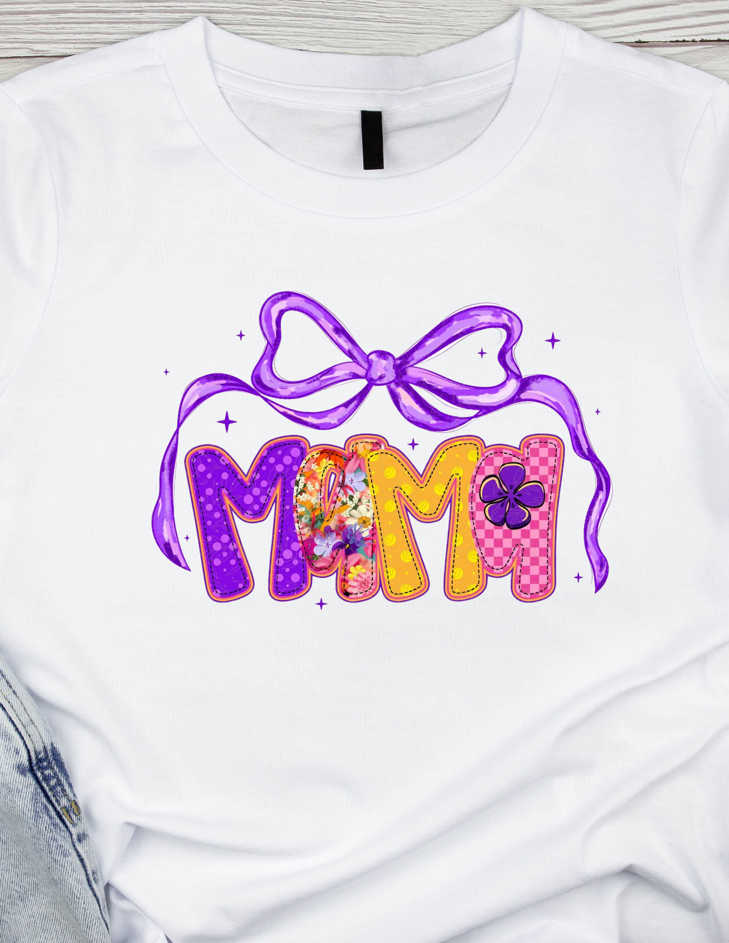Spring Mama purple - DTF TRANSFER Prints 10 x 6 inches