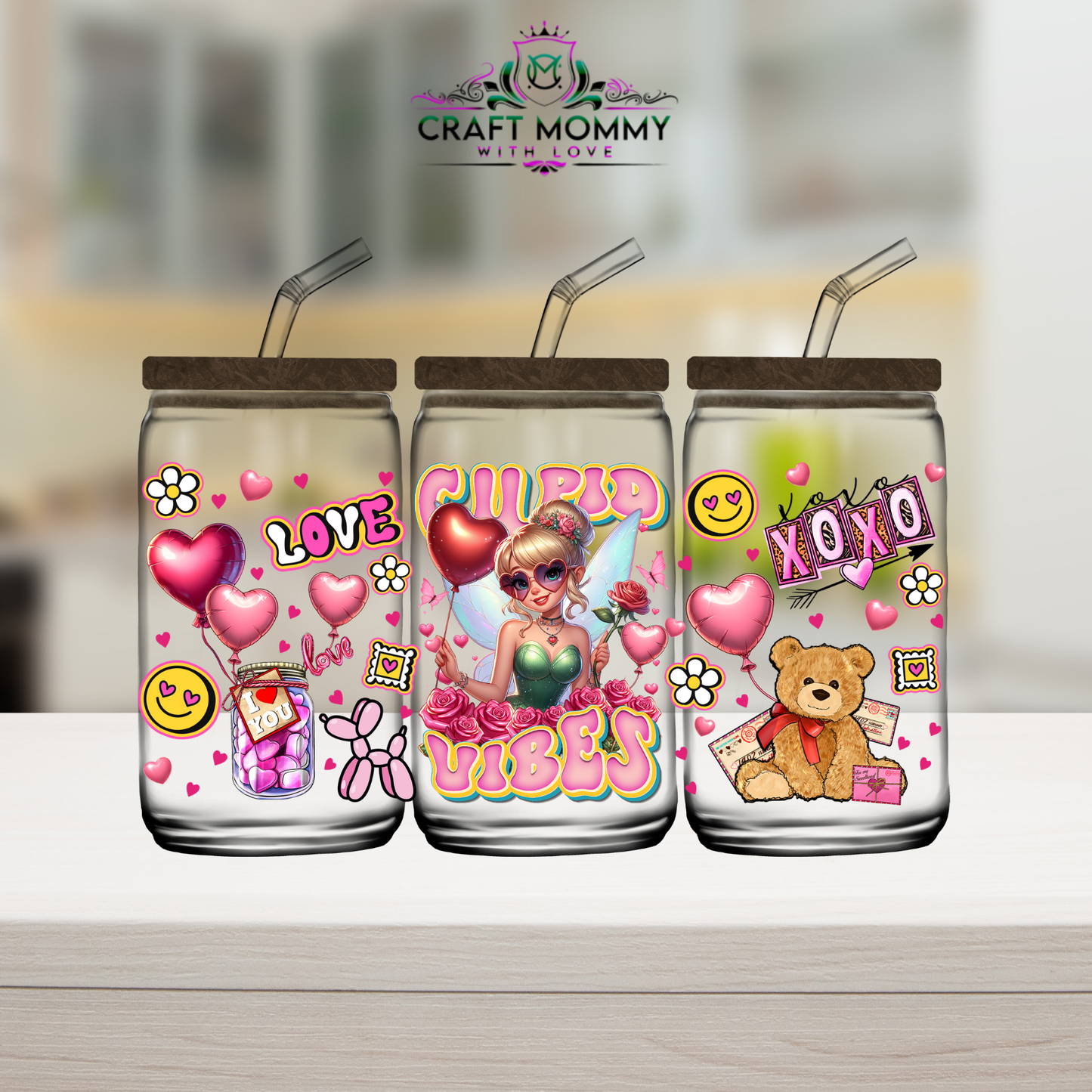 Tinkerbell Style 002 Valentines UV DTF Wrap 160z