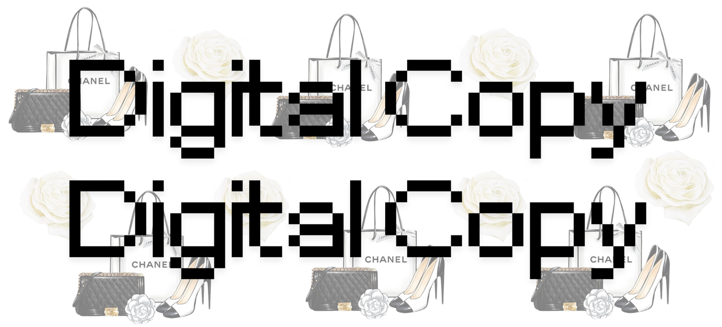 White CC- Digital Transparent PNG File