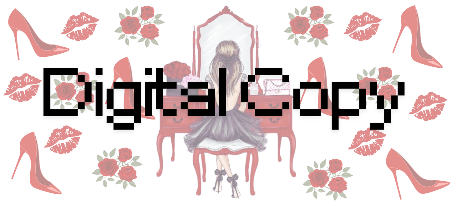 Red girl- Digital Transparent PNG File