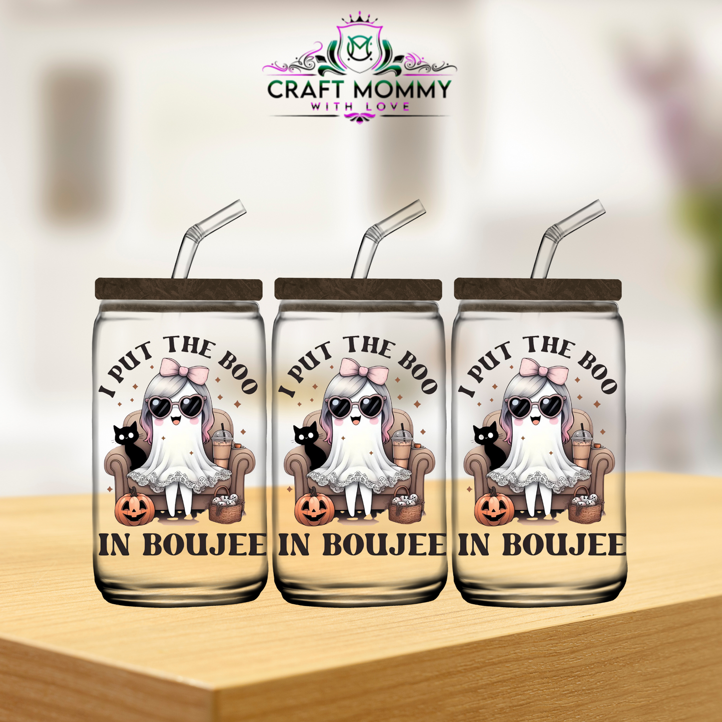 I put the boo in the Boujee - UV DTF wrap