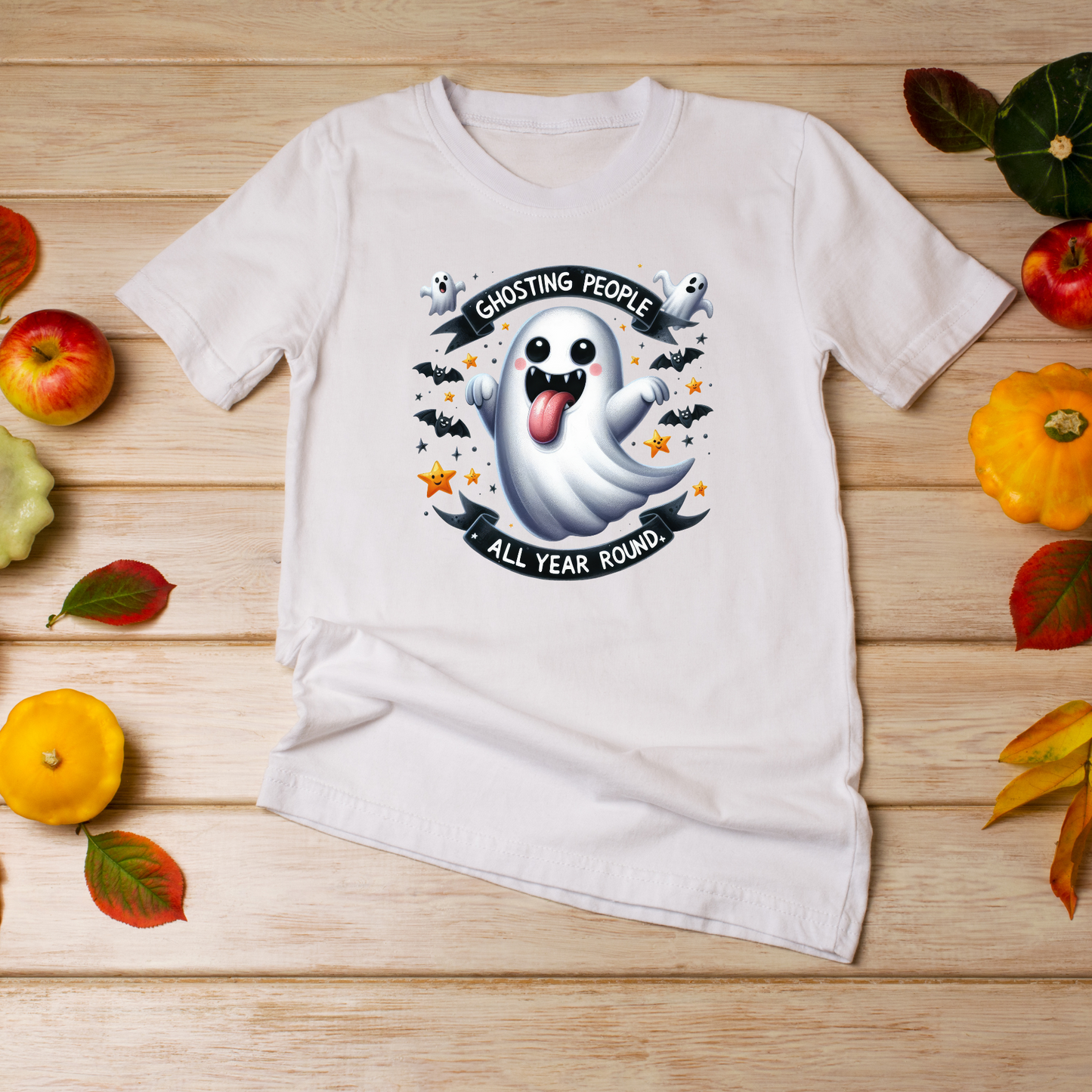 Ghosting people all year round boo- DTF transfer