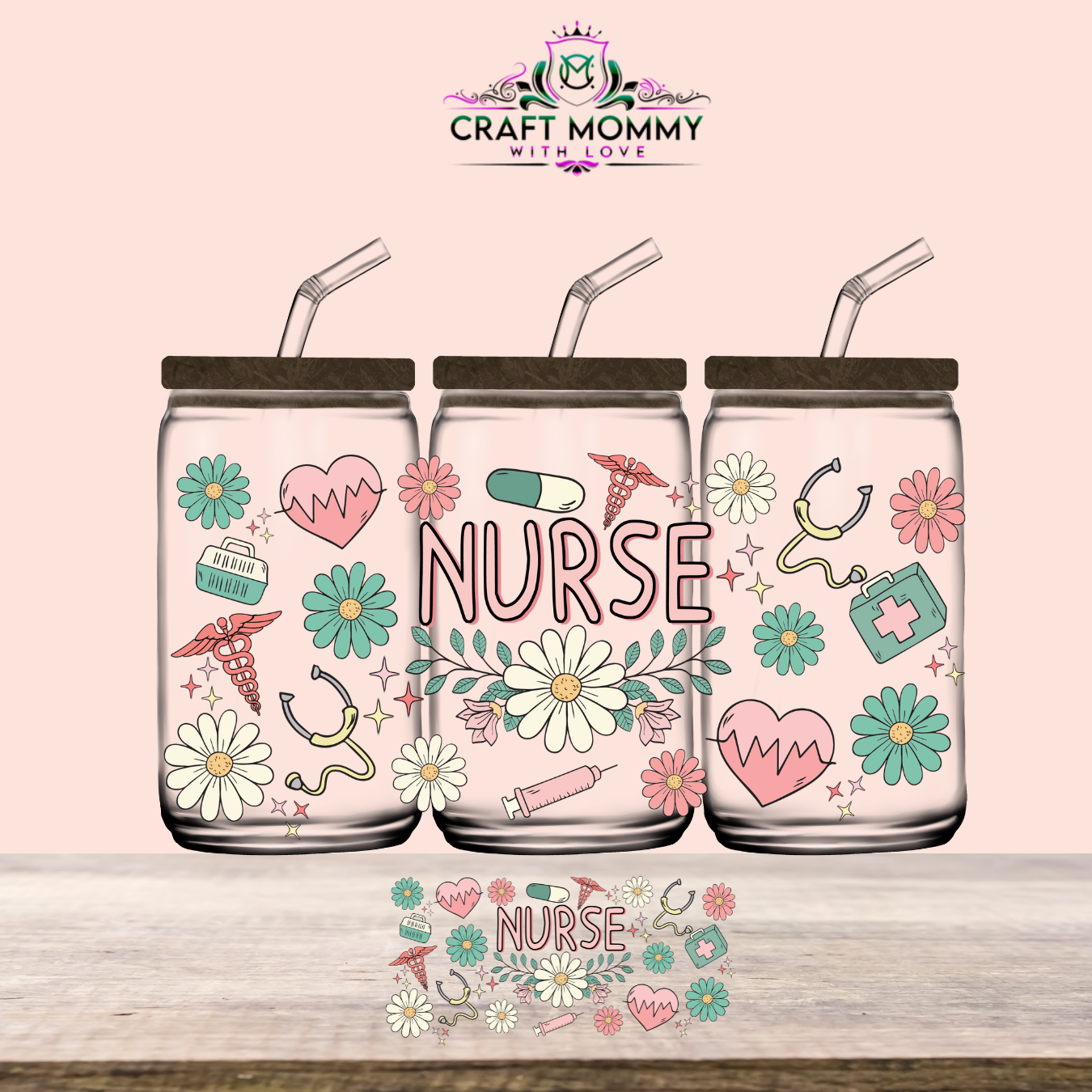 Nurse- UV DTF Wrap 16 oz