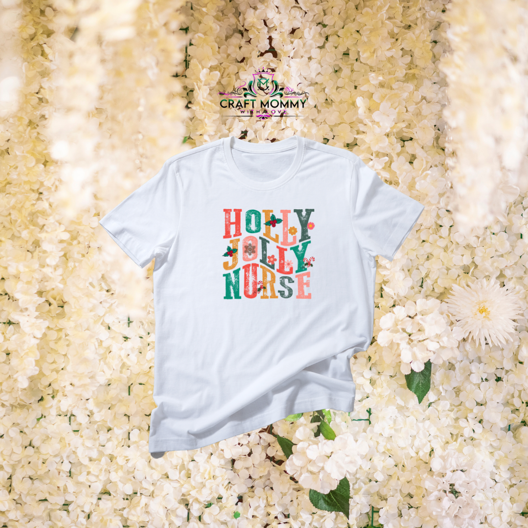 Holly Jolly Nurse- DTF Transfer