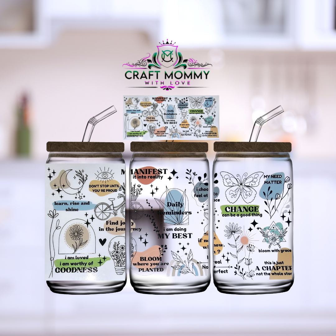 Daily Reminder Manifest- DTF Wrap 16 oz