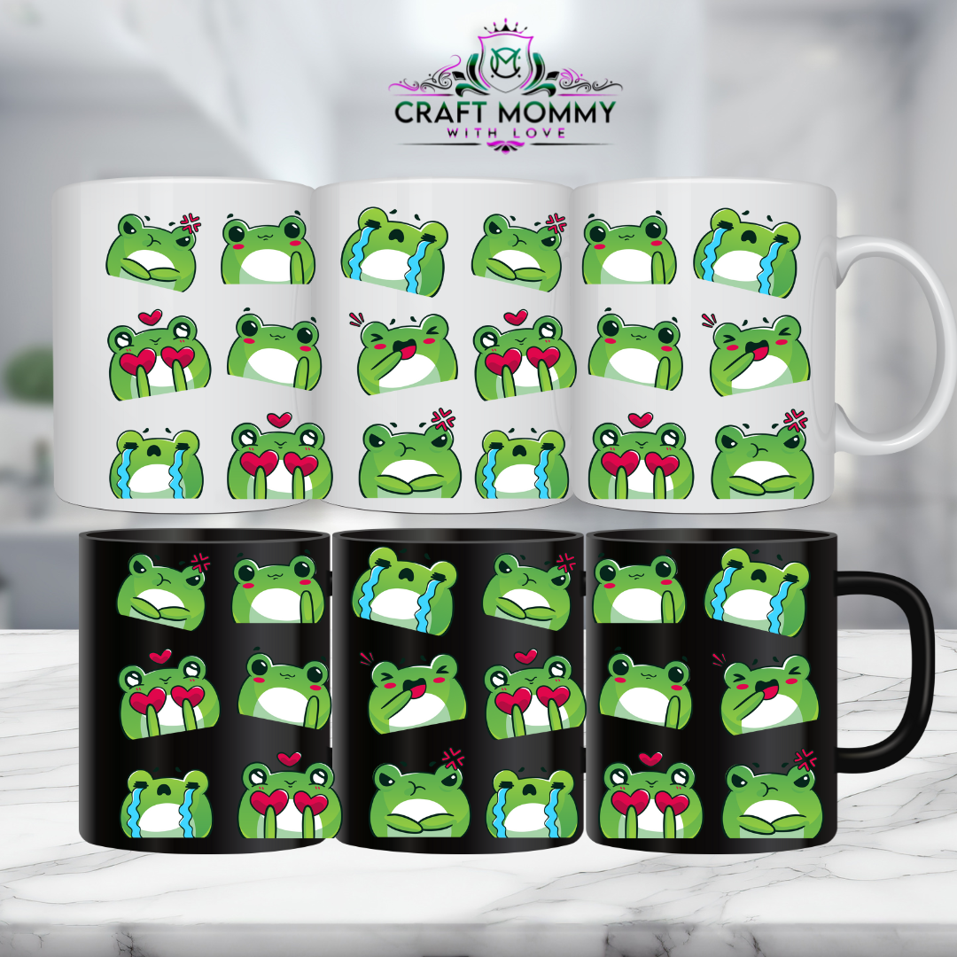 11 oz. Mug UV DTF Wrap- Frog