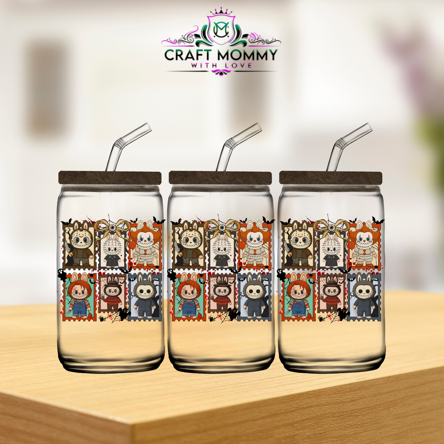 Labubu Halloween Style 009 - UV DTF wrap