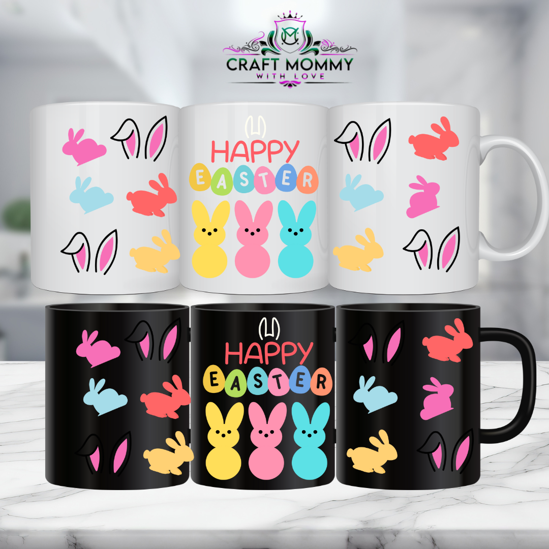 11 oz. Mug UV DTF Wrap- Happy Easter