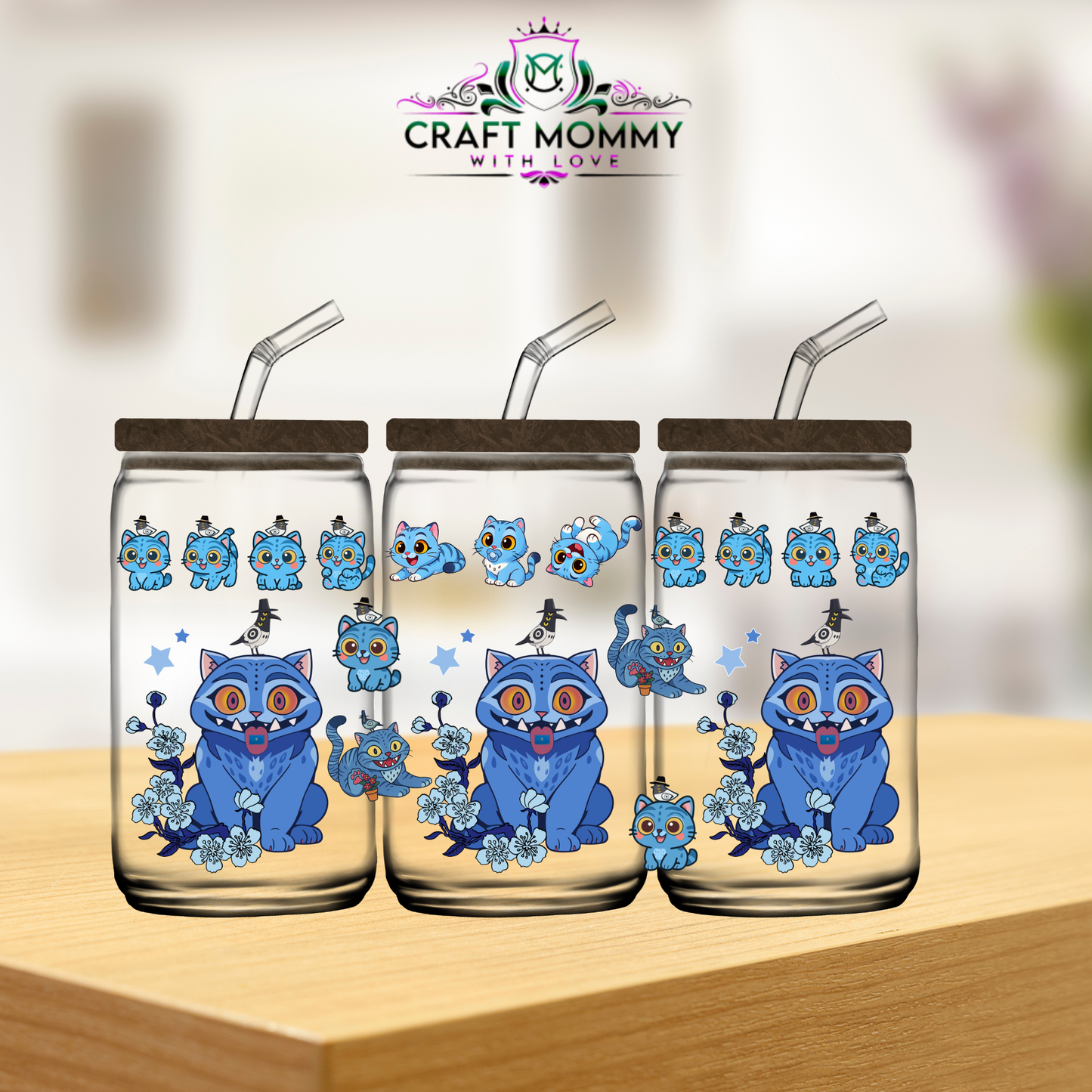 Depry Kpop Demon Hunter Cat 001- UV DTF Wrap 16oz