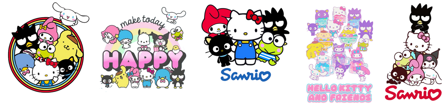 Sanrio Hand sanitizer decals