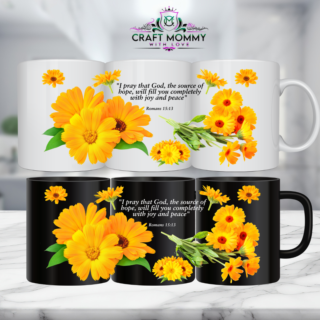 11 oz. Mug UV DTF Wrap- Romans 15:13