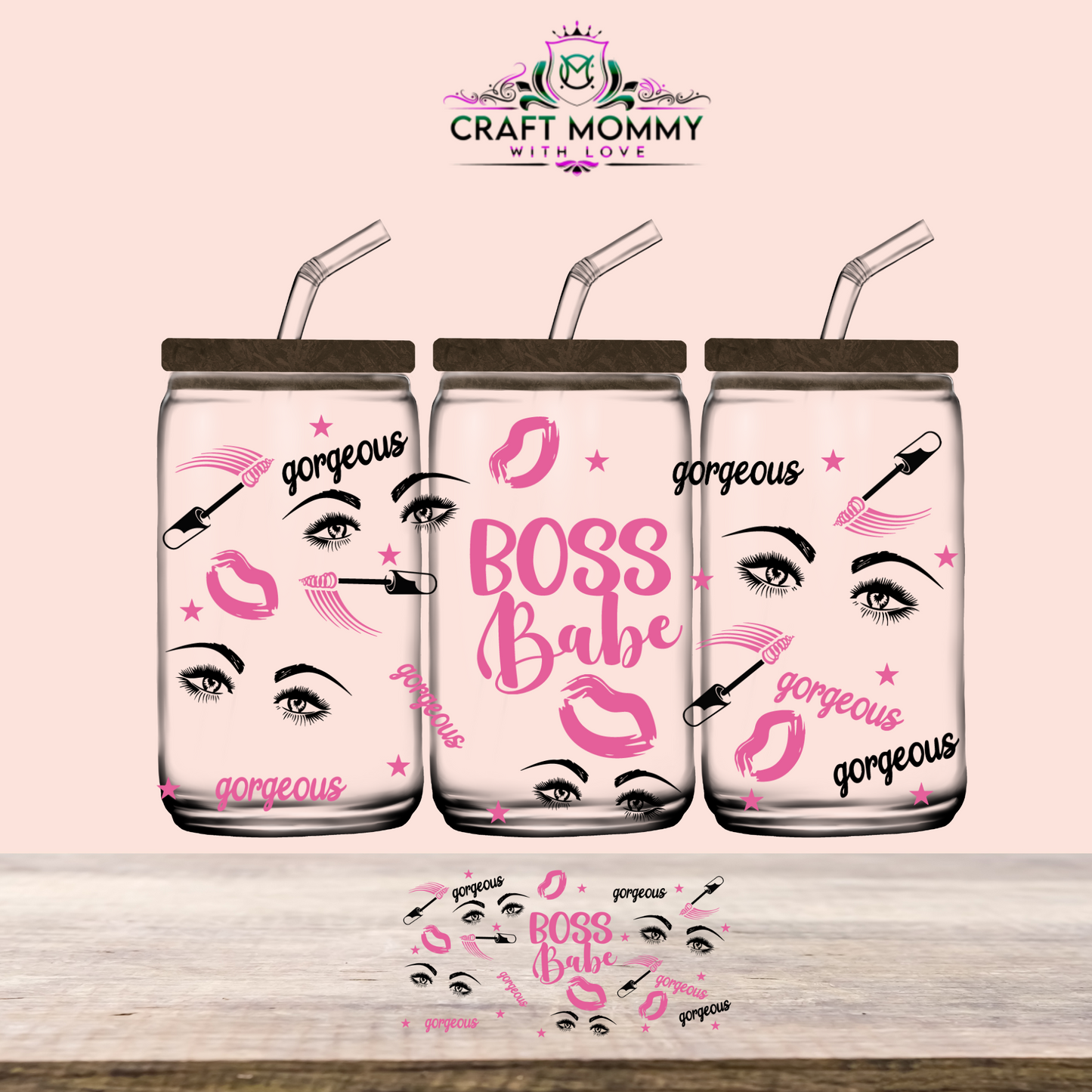 Boss babe - UV DTF Wrap 16 oz