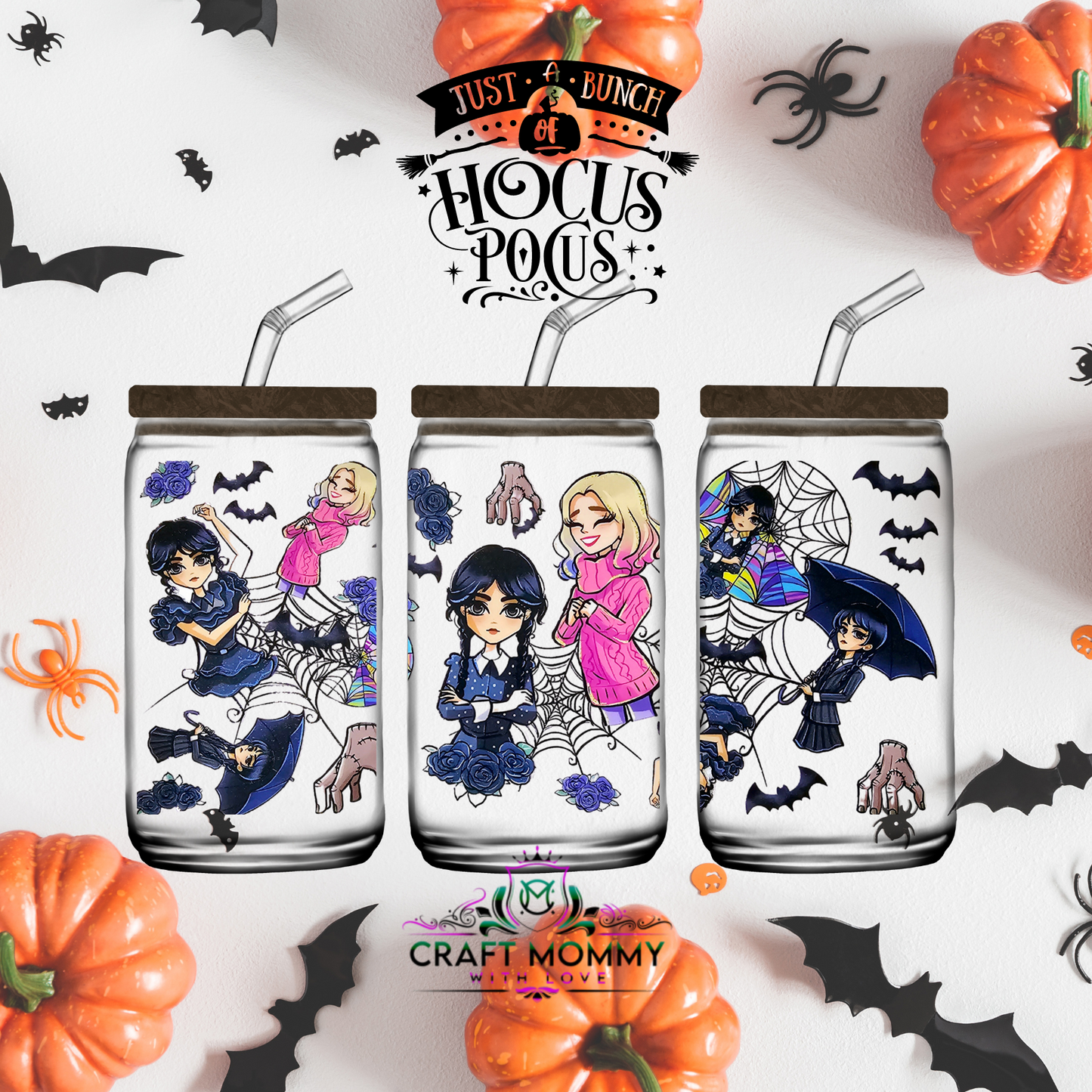 Halloween 1077- UV DTF Wrap 16 oz