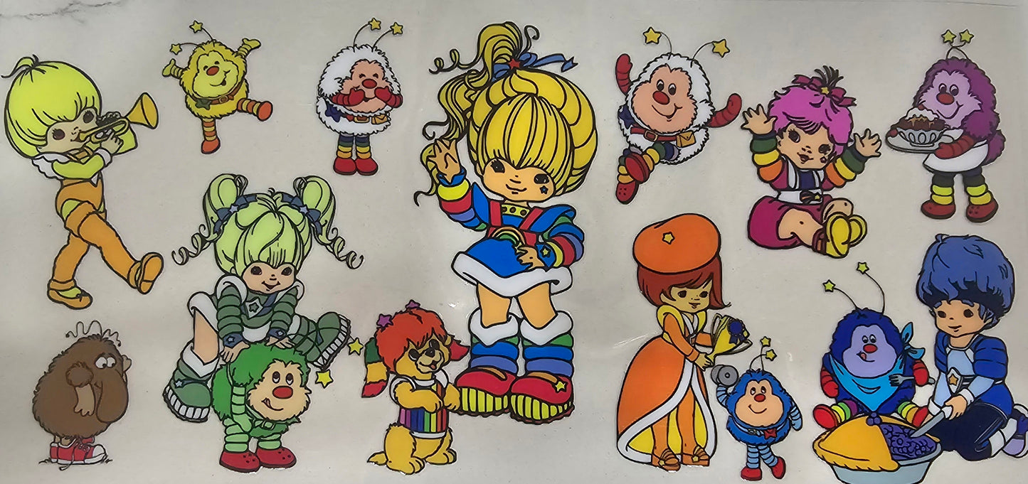 Rainbow brite 80's - UV DTF Wrap 16 oz