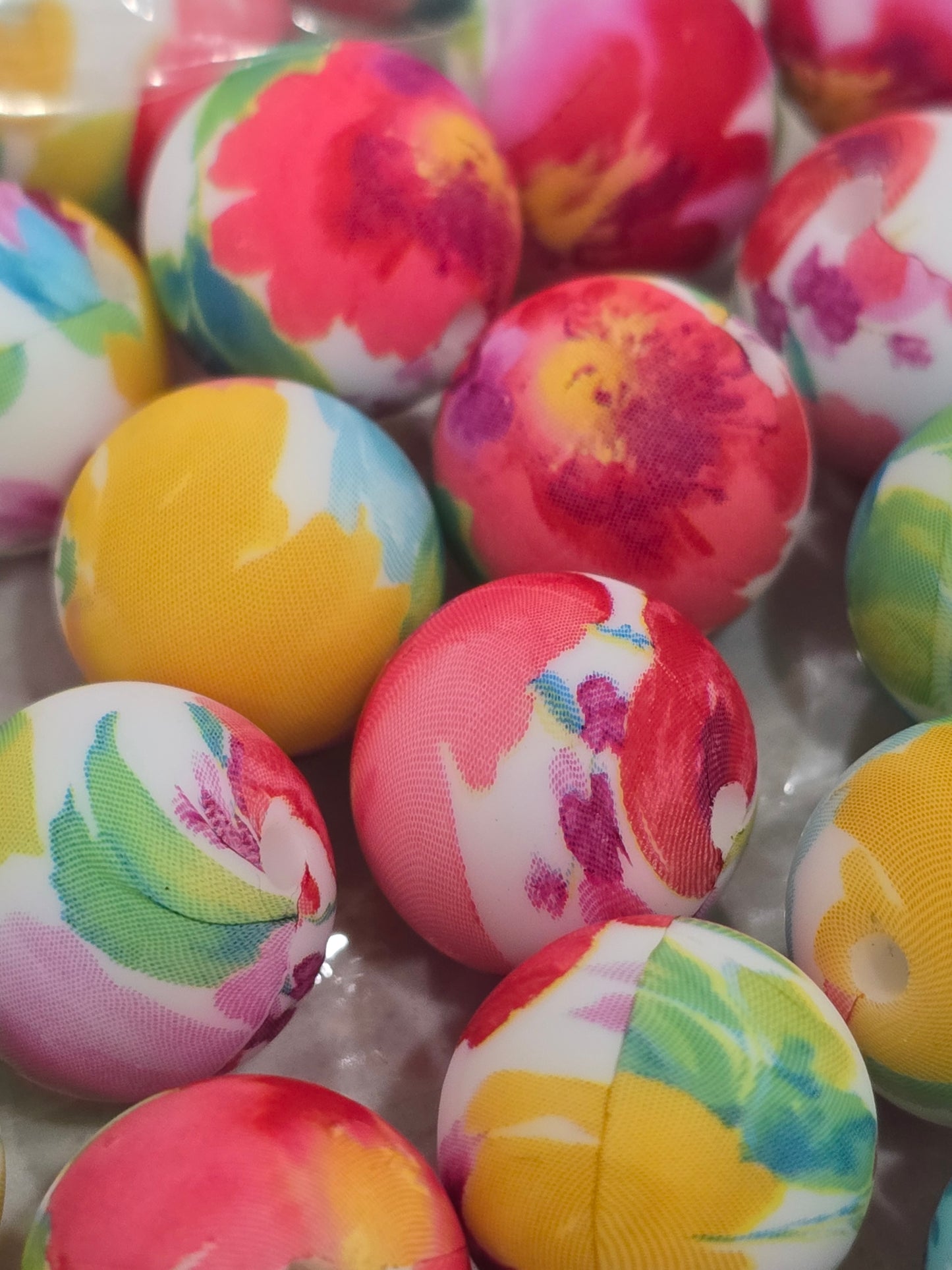 15mm Silicon abstract flower