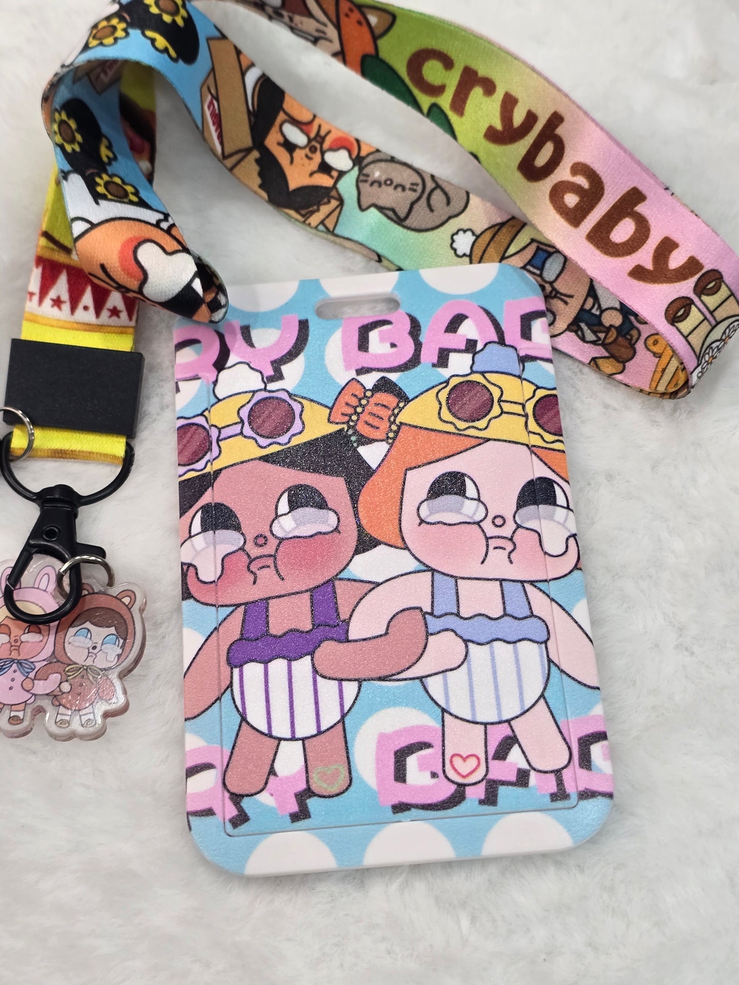 ID holder lanyard- crybaby