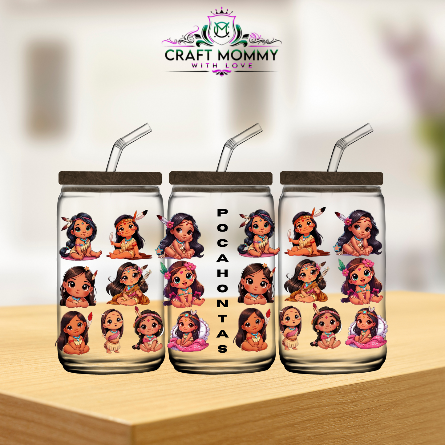 Pocahontas - UV DTF WRAP 16oz