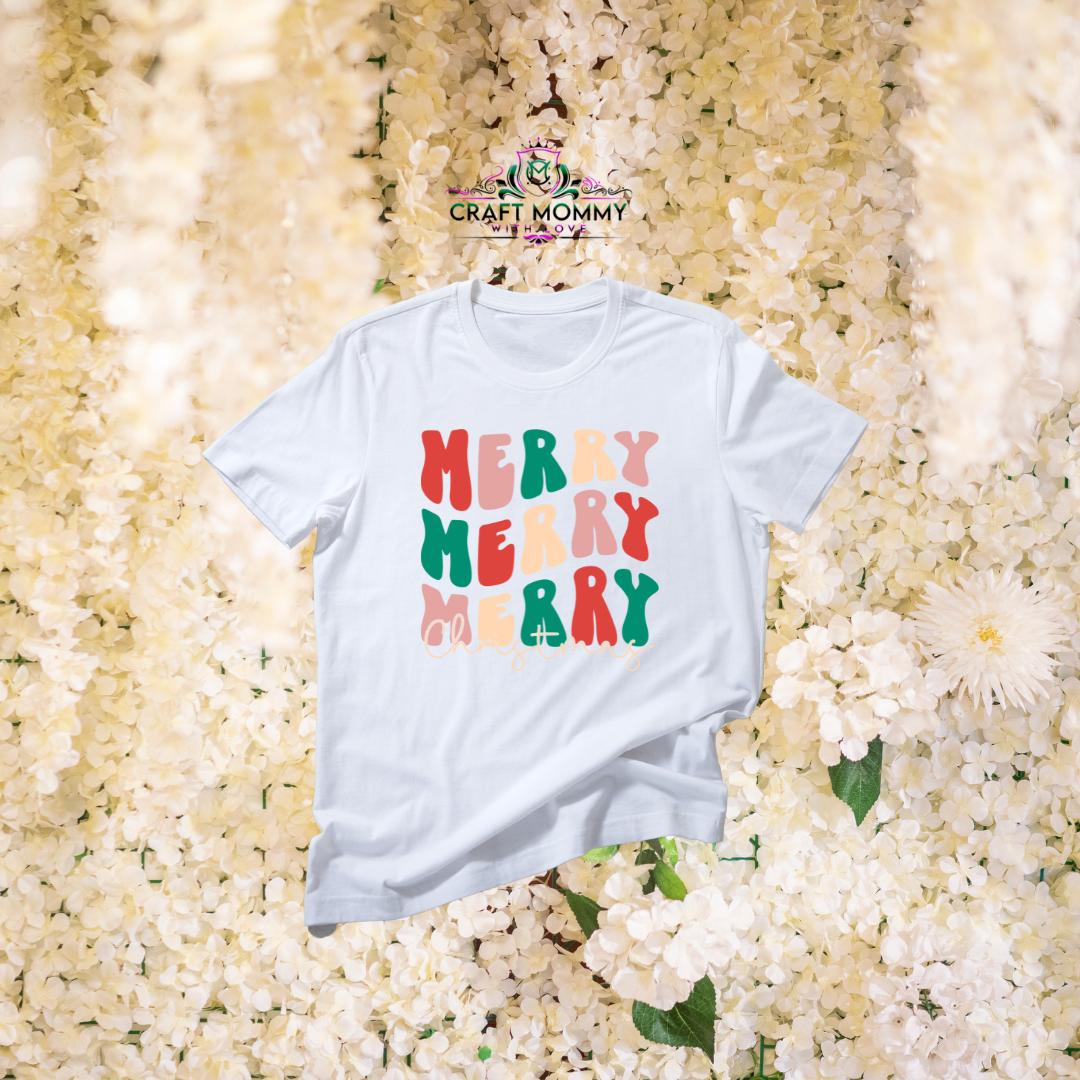 Merry Merry Merry Christmas- DTF Transfer