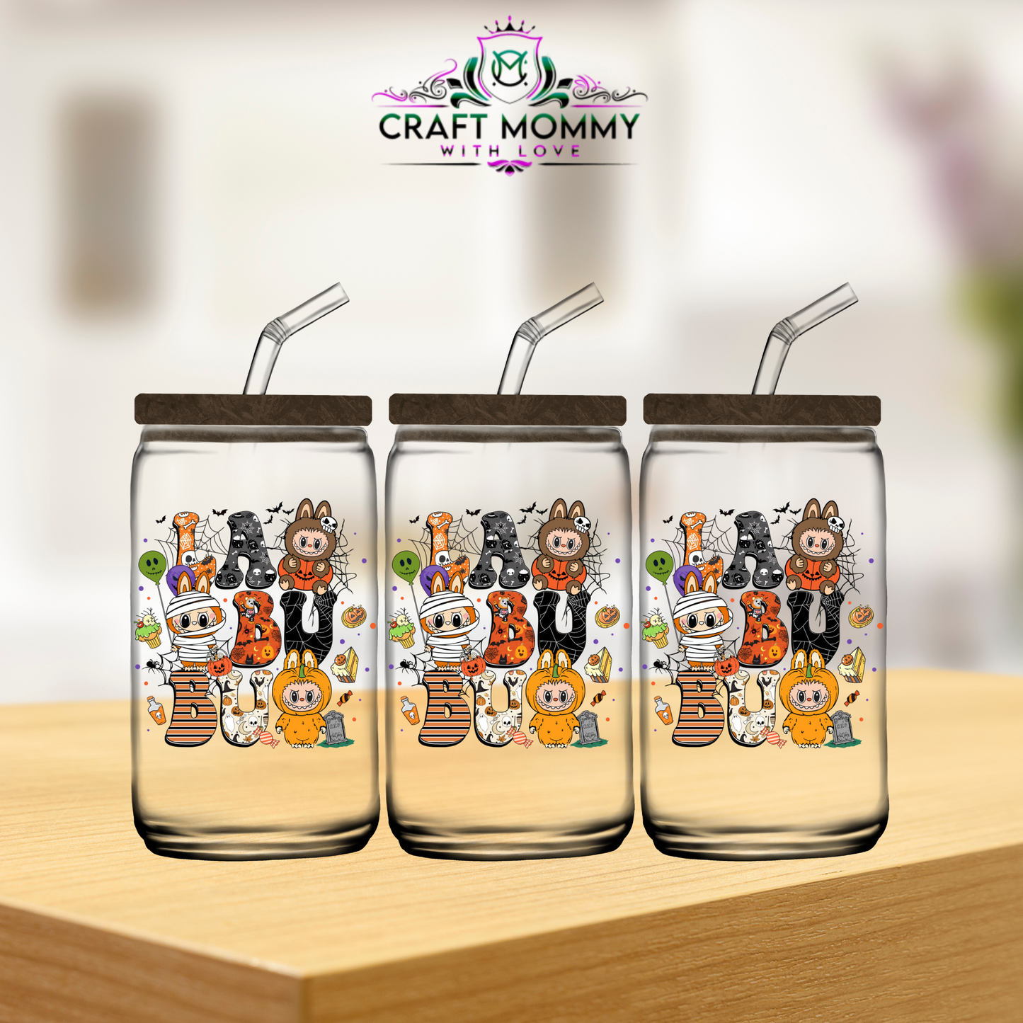 Labubu Halloween Style 006 - UV DTF wrap