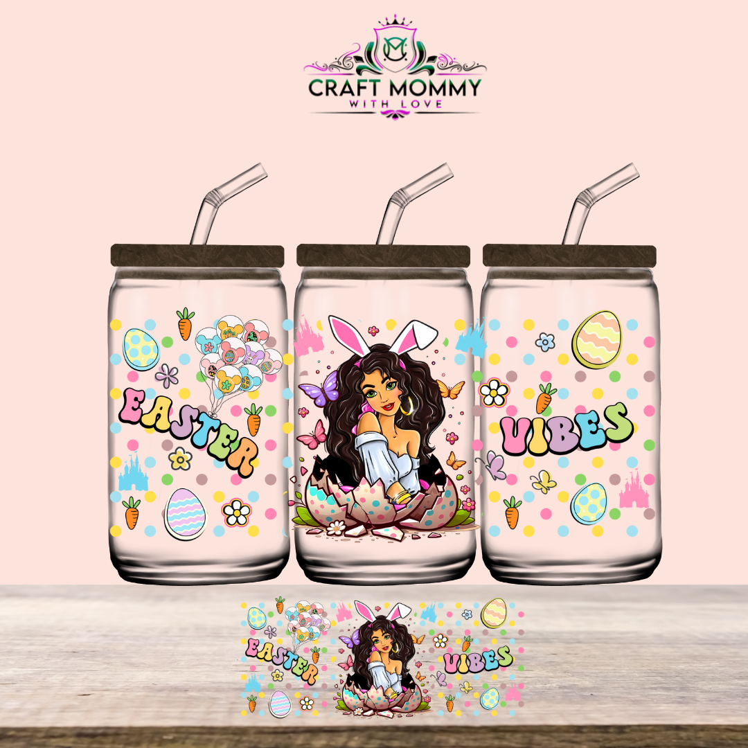 Easter Collection UV DTF Wrap 16oz - Princesses Jaz