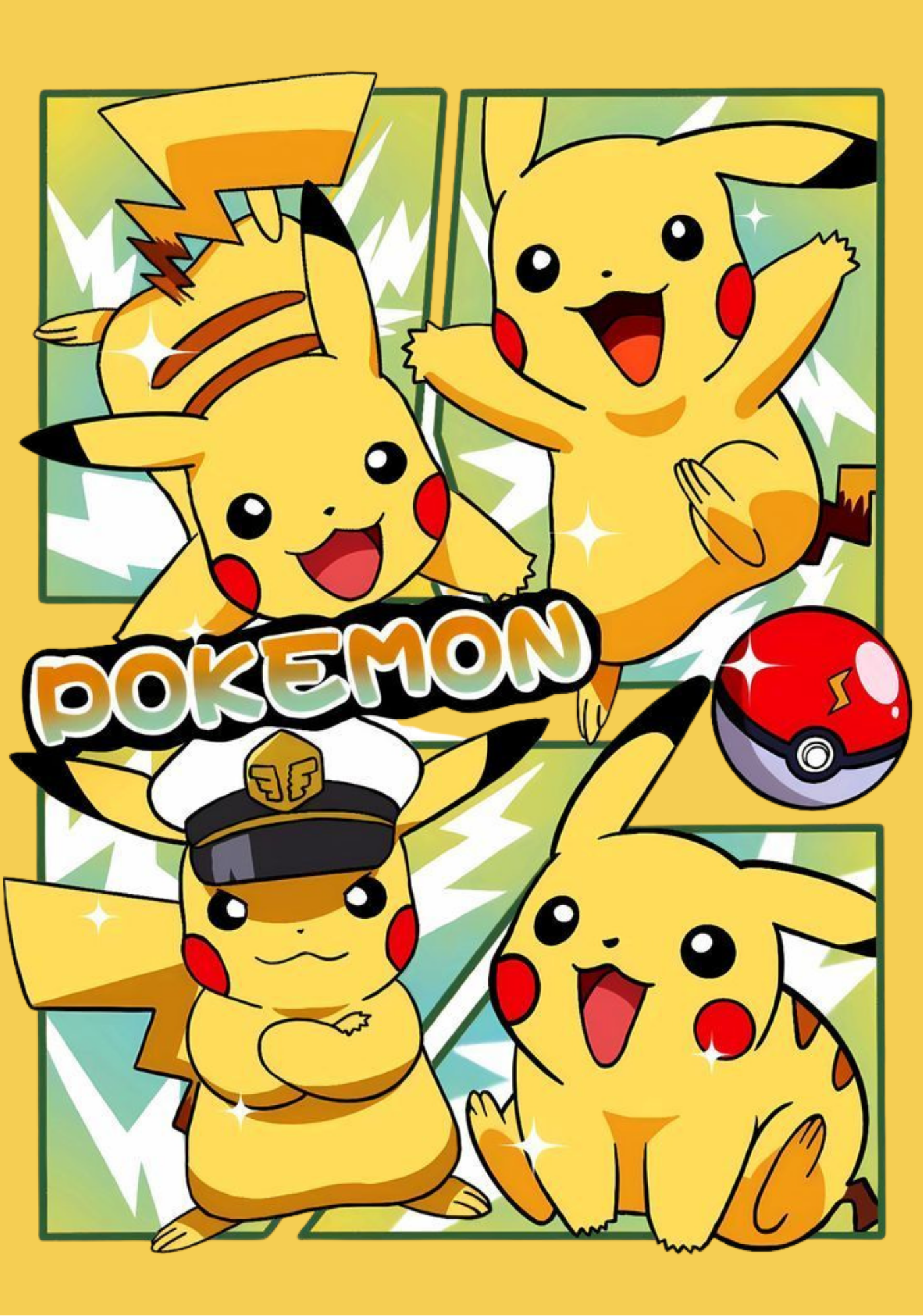 Pokemon- Composition book vinyl sticker (front and back)