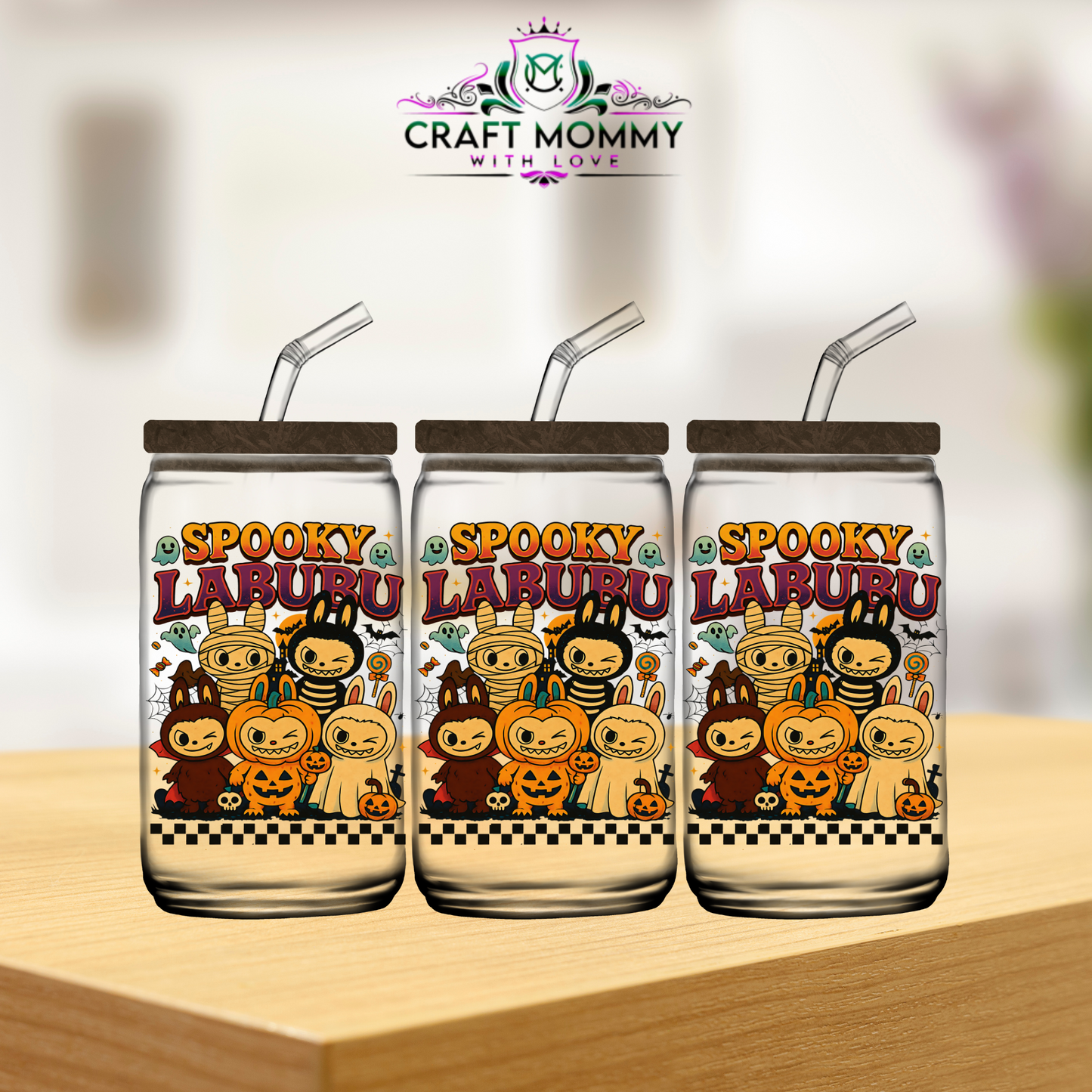 Spooky Labubu Decals - UV DTF