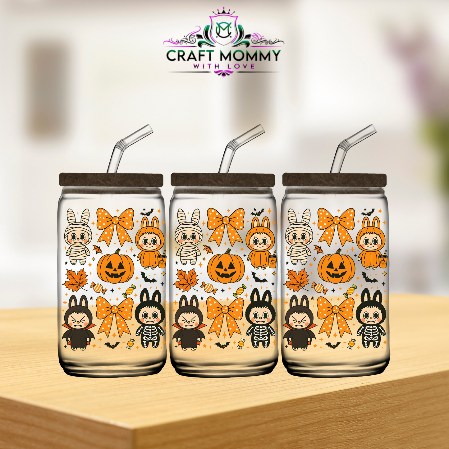 Labubu Halloween Style 001 - UV DTF Wrap