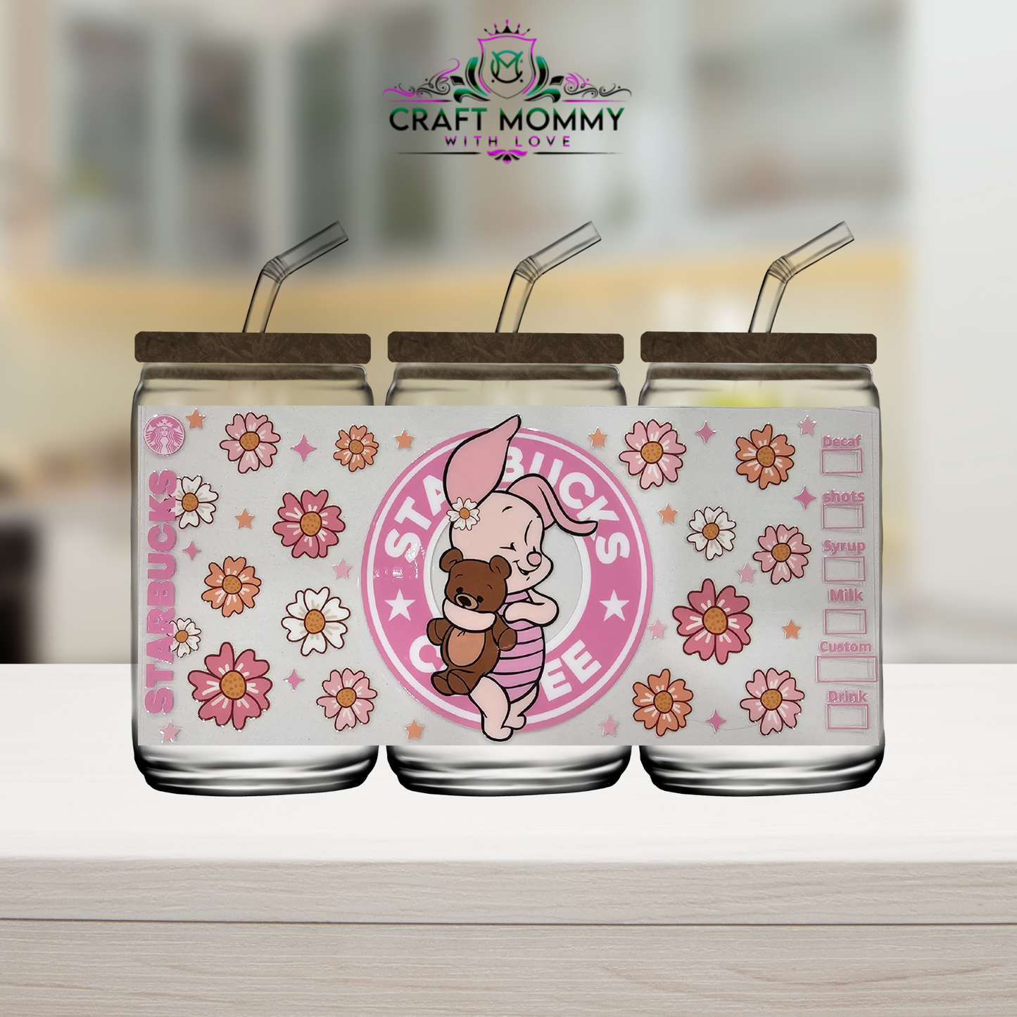 Piglet SB - UV DTF wrap