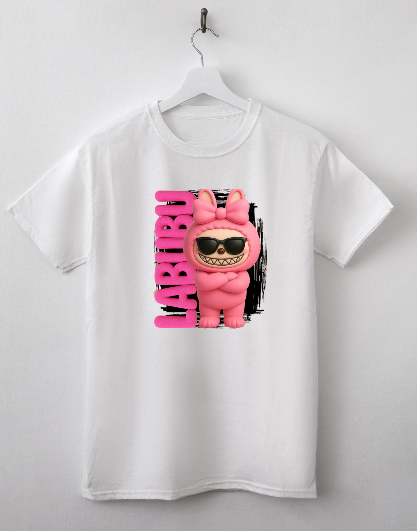 LaBubu Pink with sunglasses - DTF TRANSFER Prints