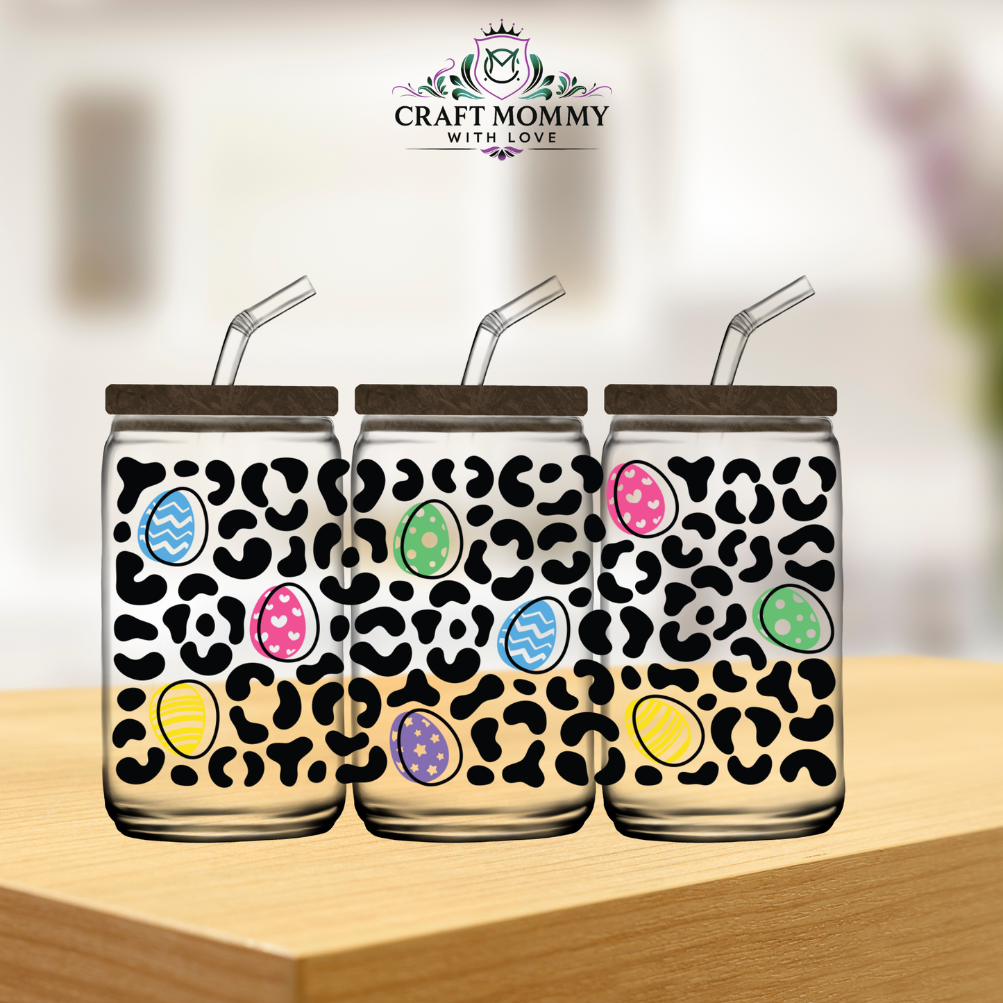 Cheetah Easter Egg - UV DTF wrap 16oz