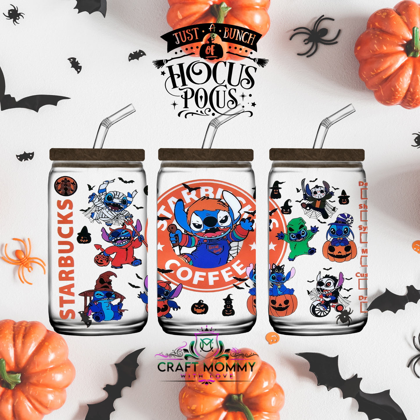 Halloween 1078- UV DTF Wrap 16 oz