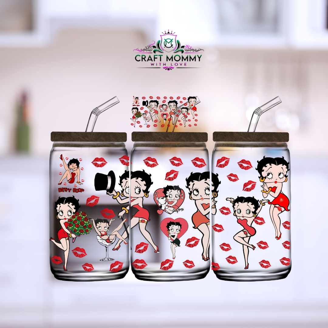 Betty Boop - DTF Wrap 16 oz