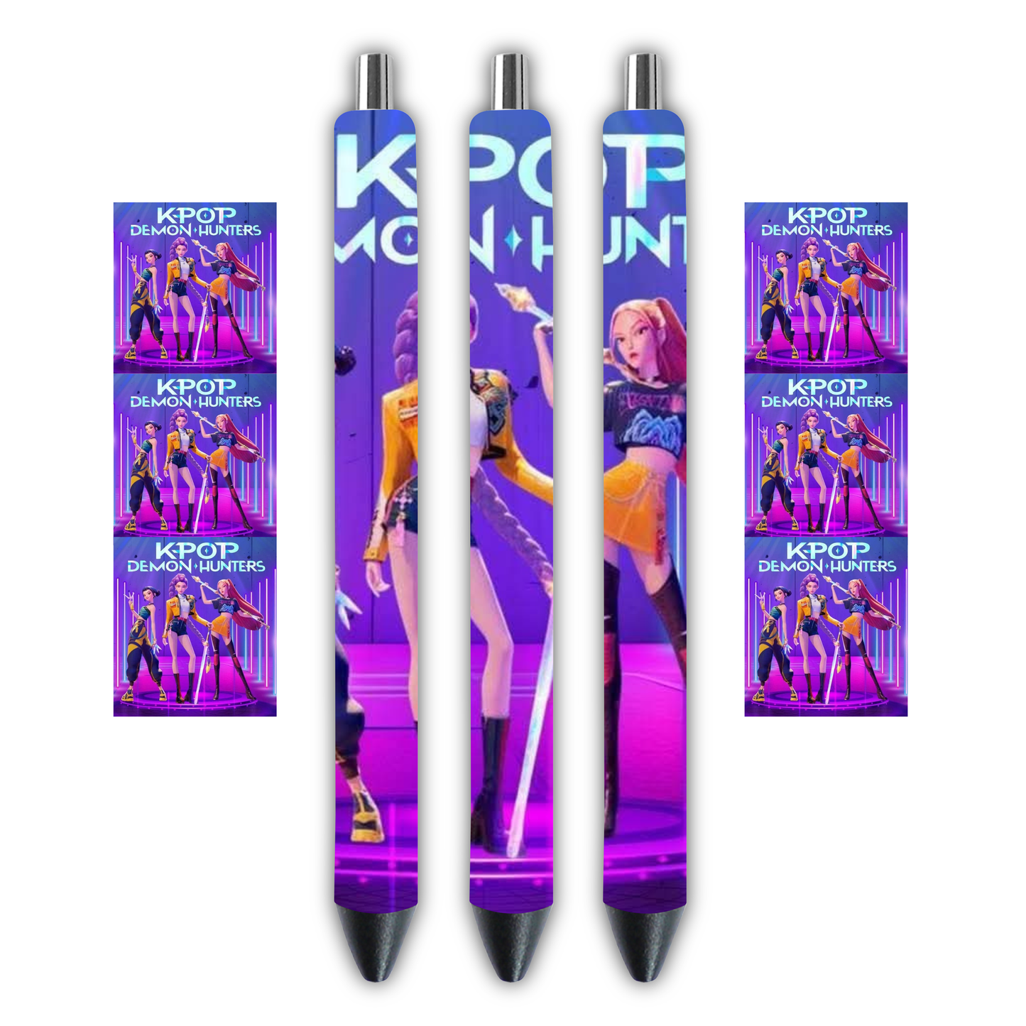 Kpon Dem0n Hunter- Huntrix Pen wrap purple background