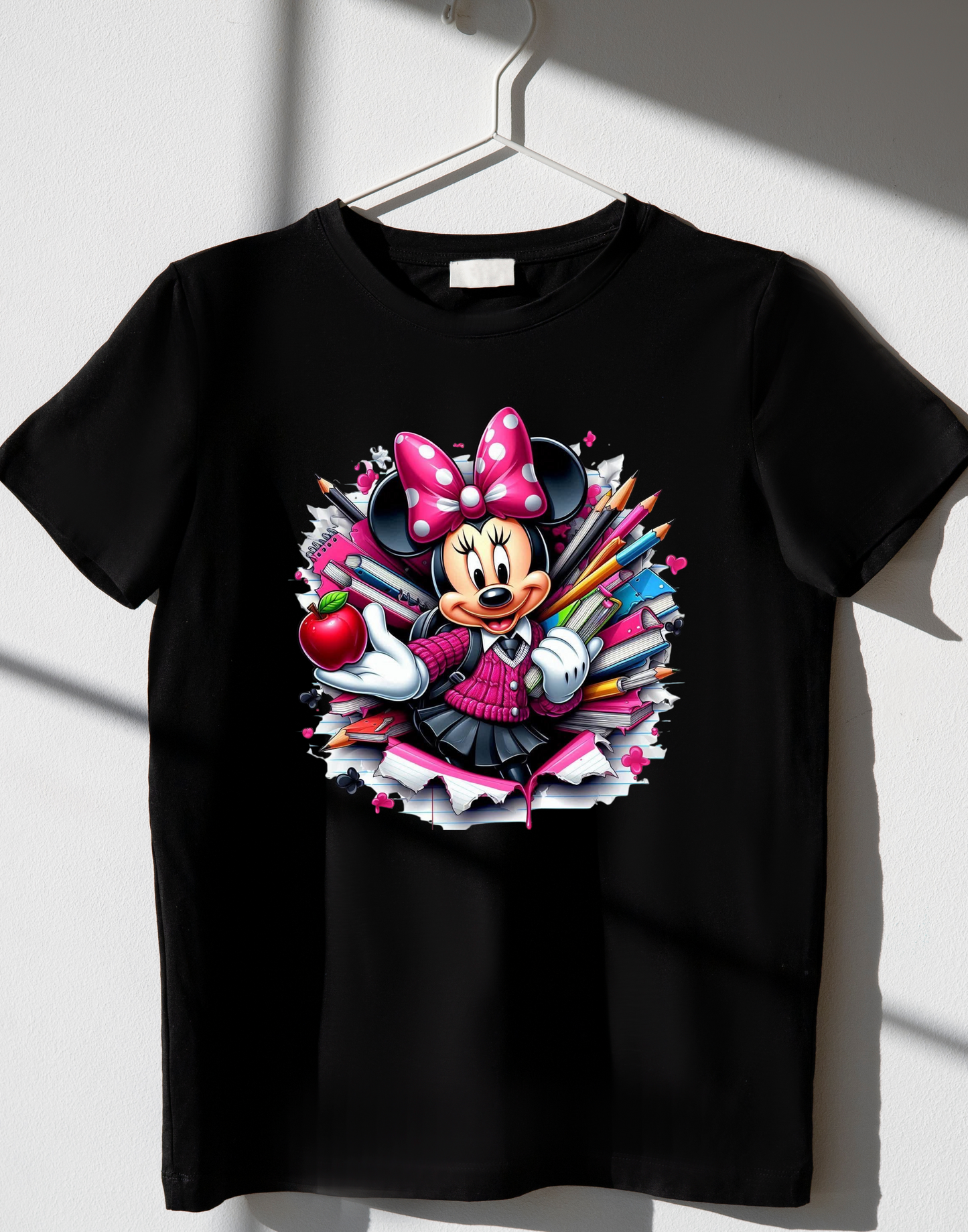 Girl Mouse back to school - DTF TRANSFER Prints