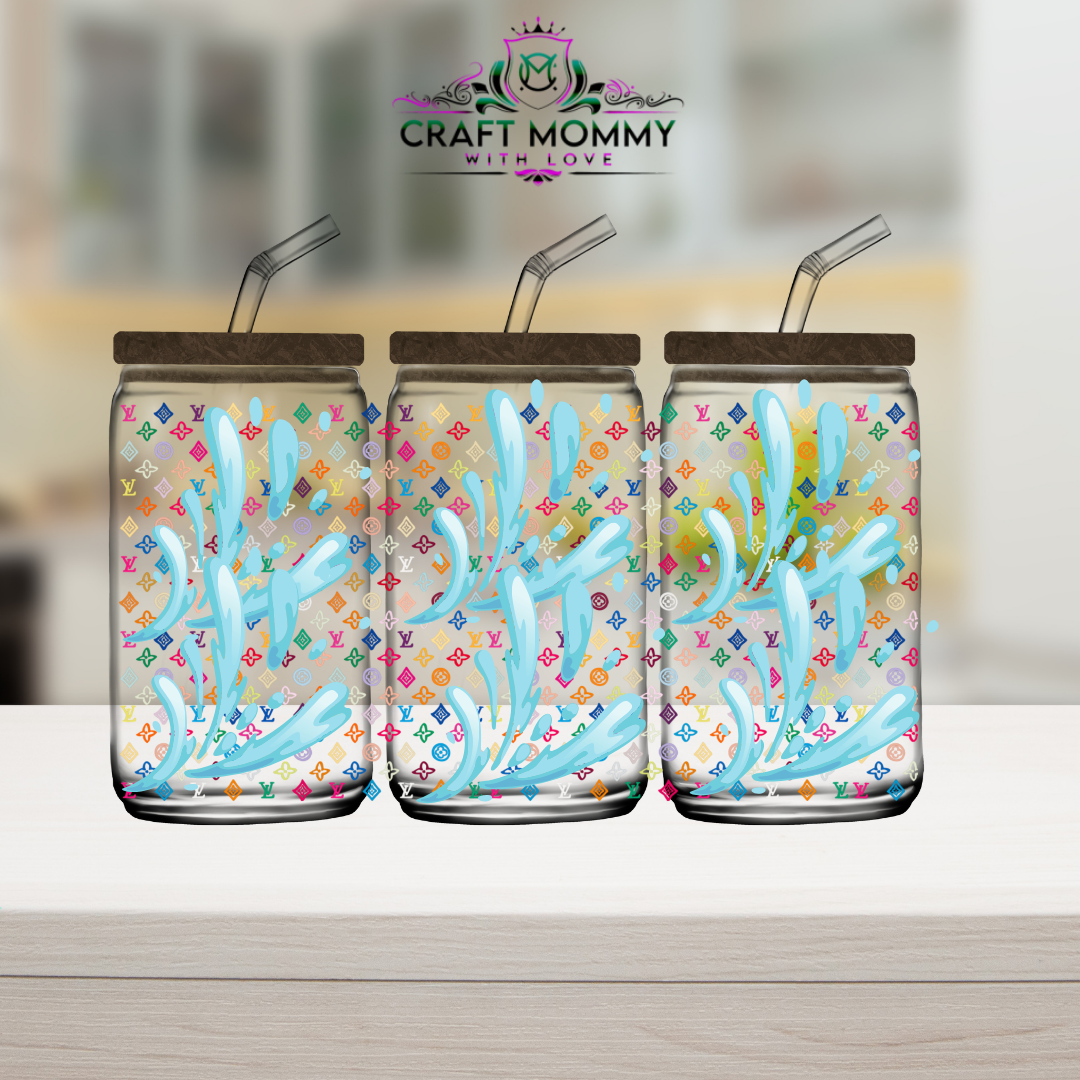 LV Colorful- UV DTF Wrap 16 oz