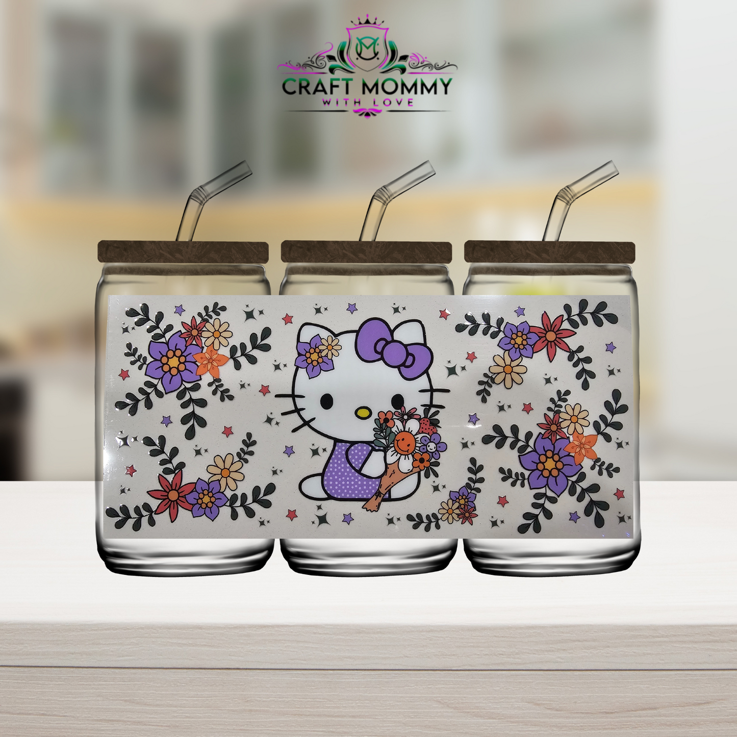 Purple HK Sanrio - UV DTF wrap