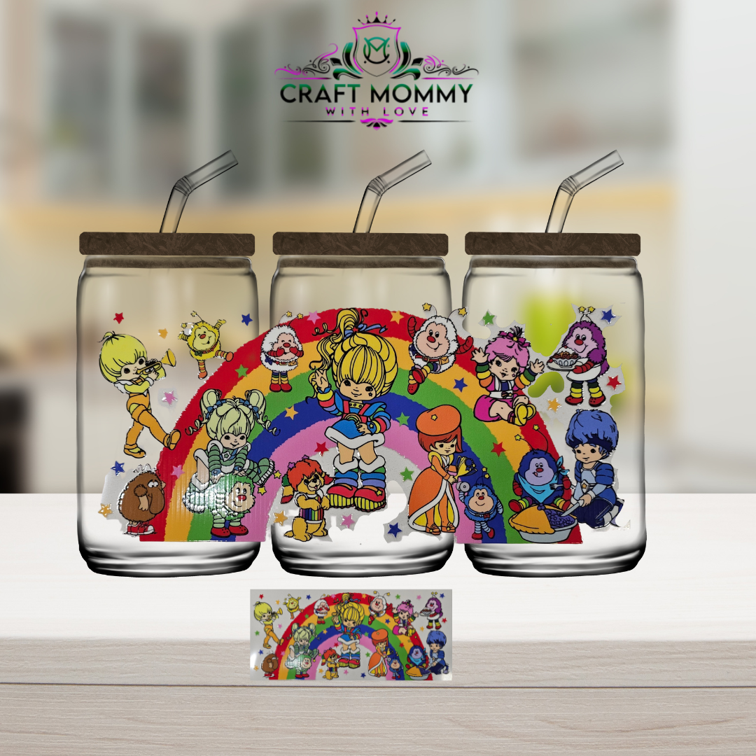 Rainbow bright 002 - UV DTF wrap