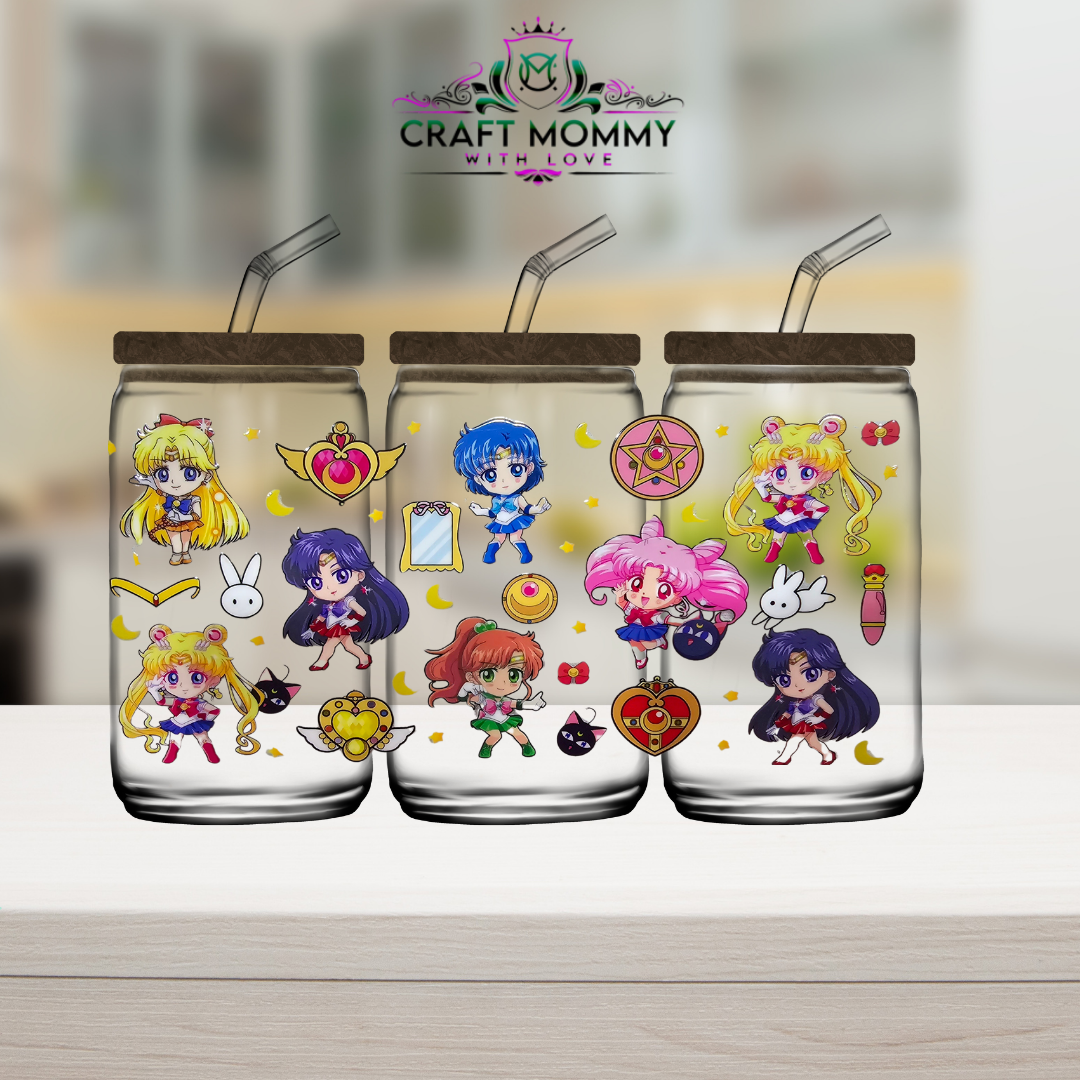 Kawaii Sailor moon - UV DTF Wrap 16 oz