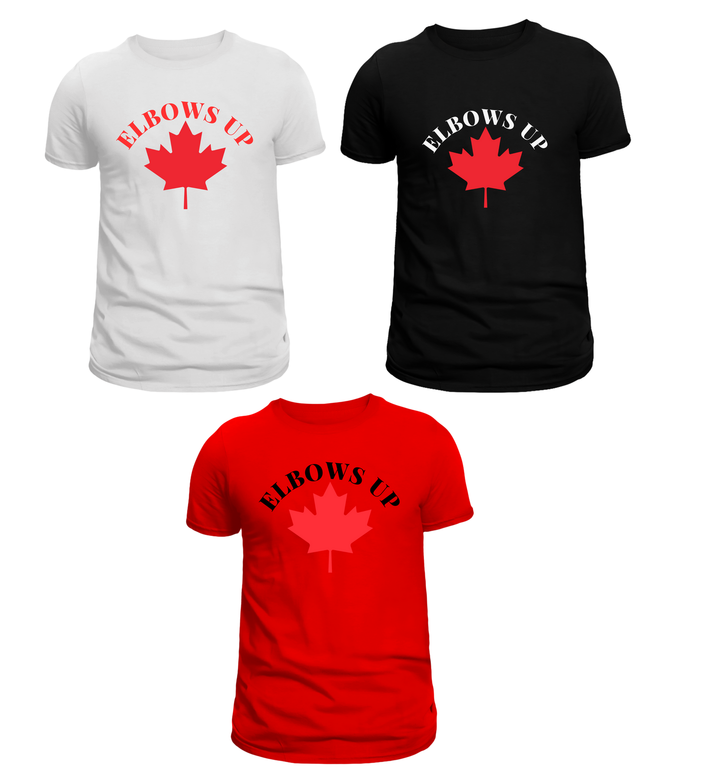Elbows up Maple leaf T-shirt