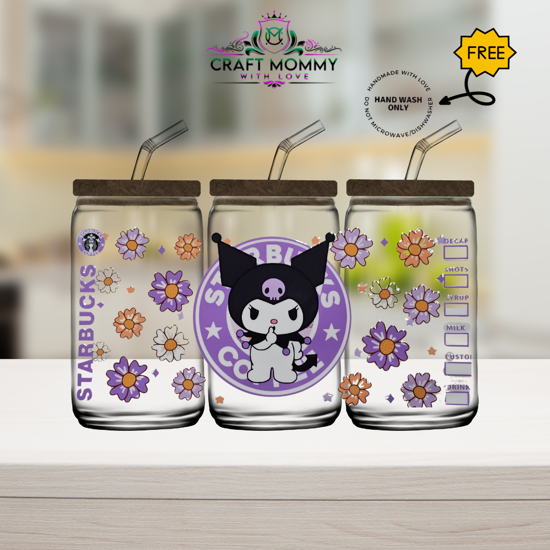 Kuko Floral SCoffee - UV DTF WRAP