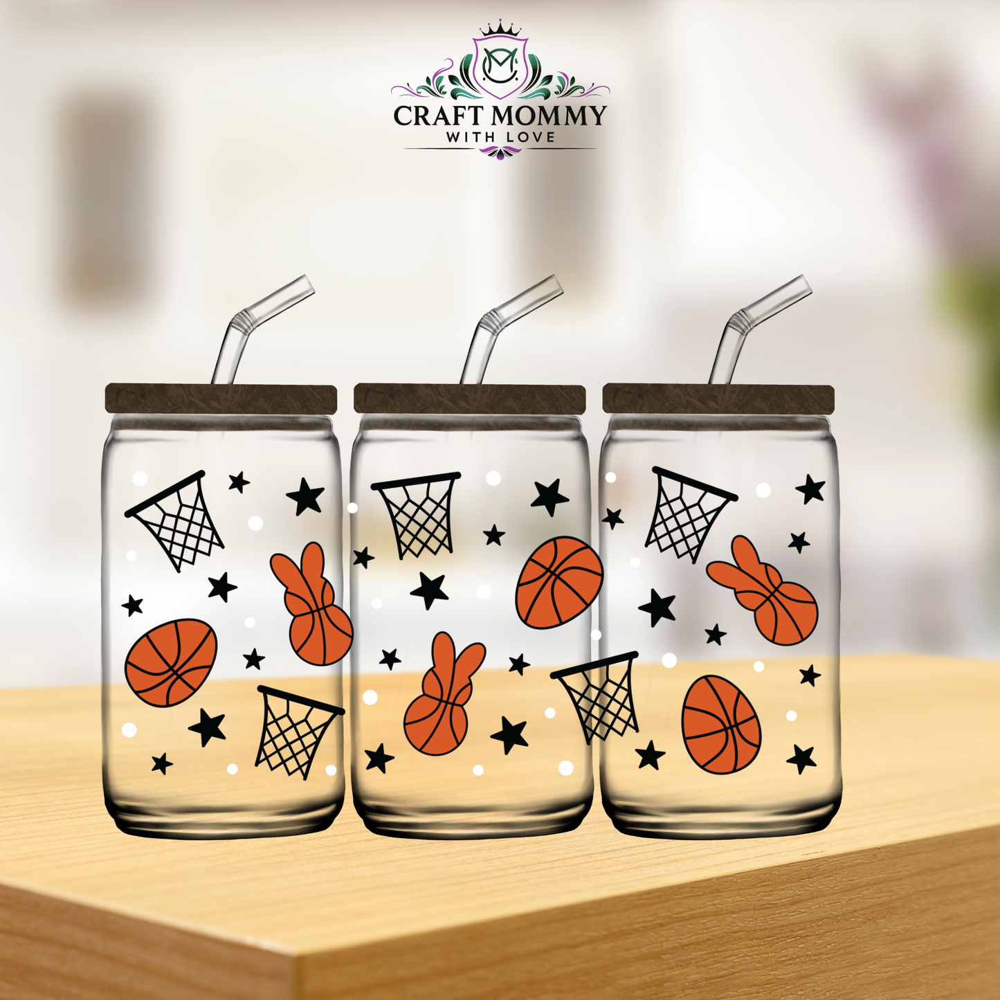 Basketball sports Easter Egg- UV DTF wrap 16oz