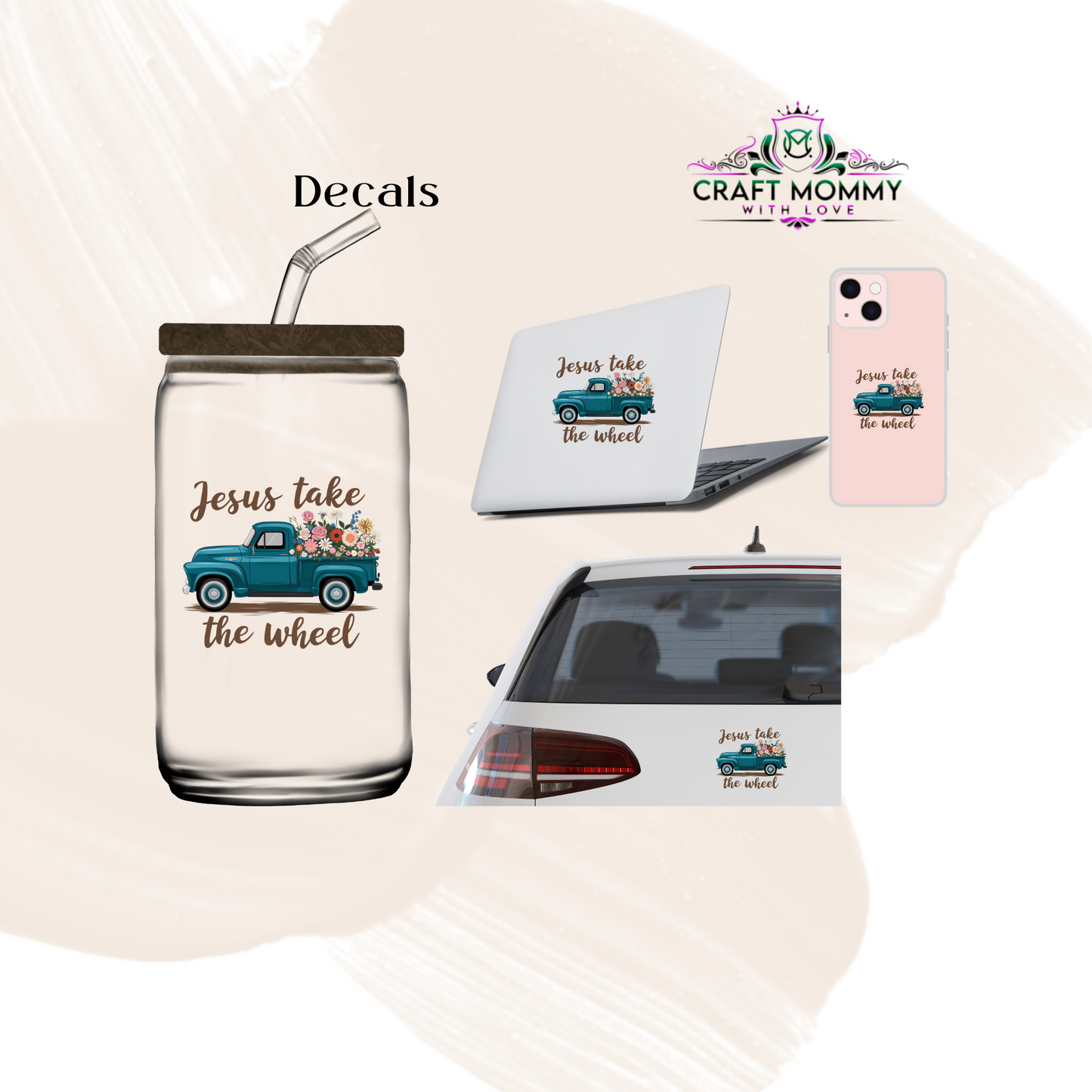 Jesus take the wheel- Decals Sticker