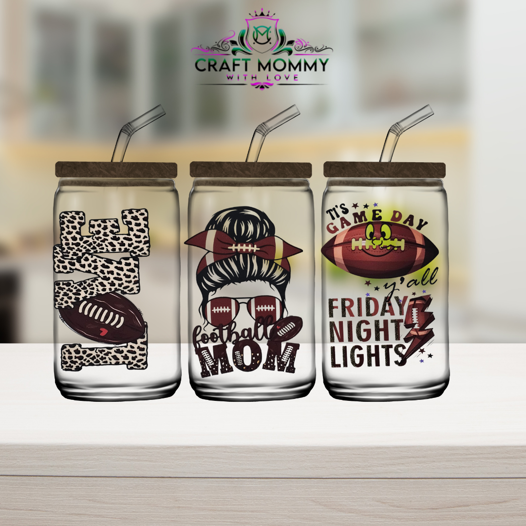 Football mom Sports - UV DTF wrap