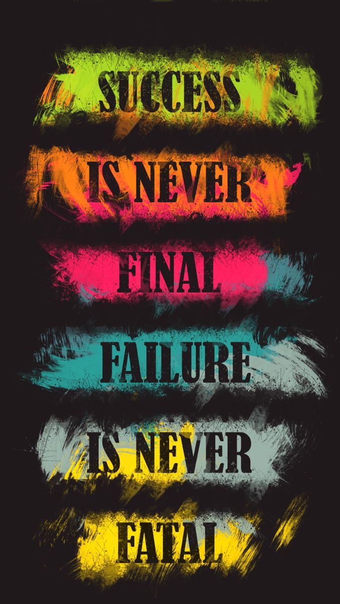 Success is never final, failure is never fatal - DTF TRANSFER Prints